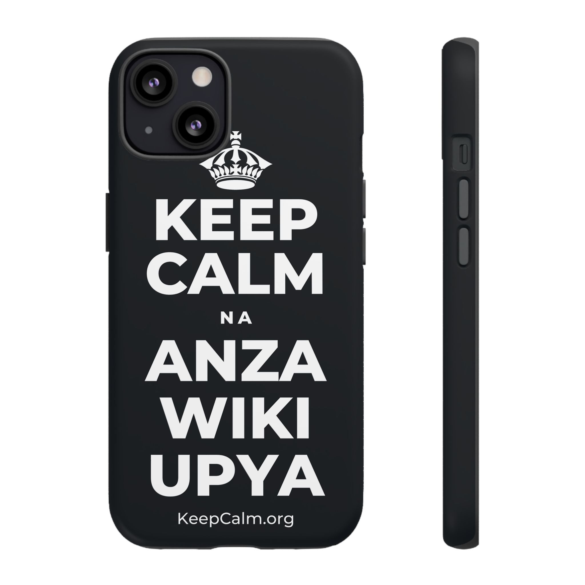 KEEP CALM NA ANZA WIKI UPYA Phone Case (Dark)