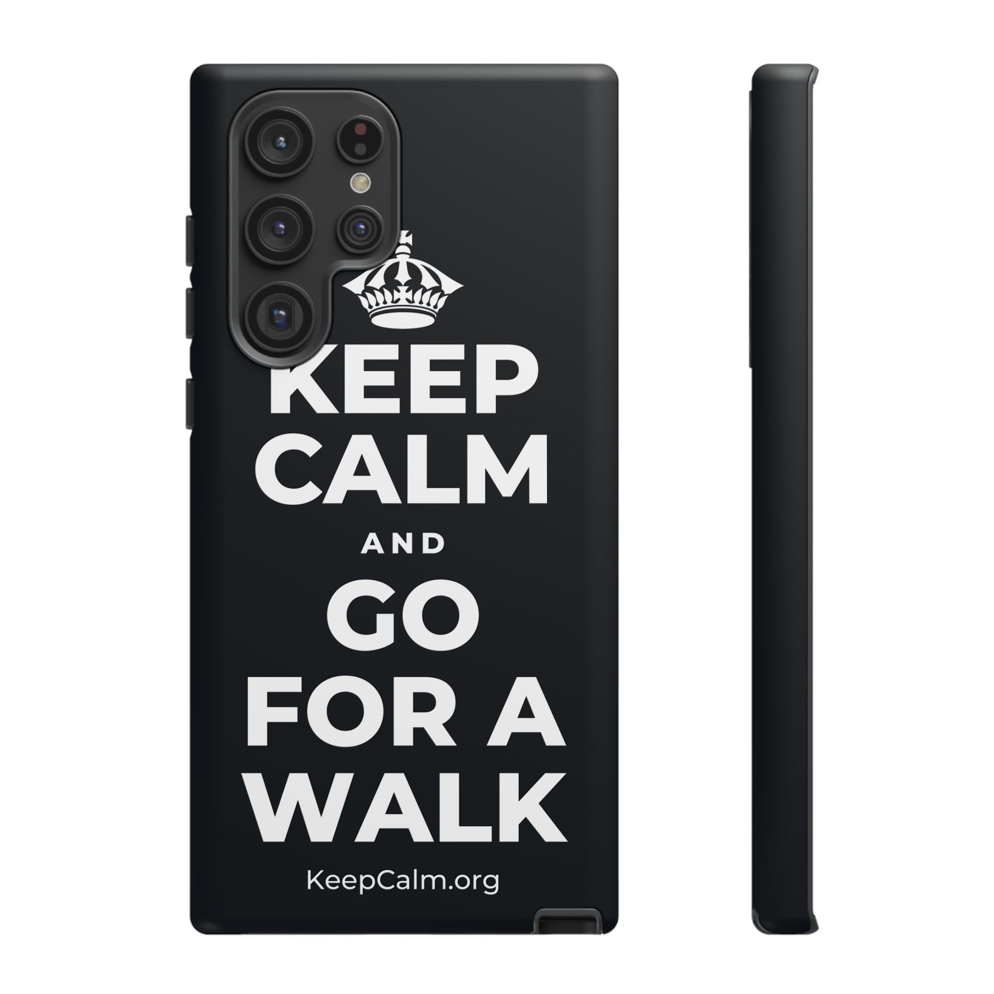 KEEP CALM AND GO FOR A WALK Phone Case (Dark)