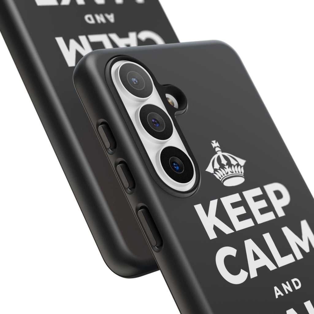 KEEP CALM AND MAKE WAVES Phone Case (Dark)