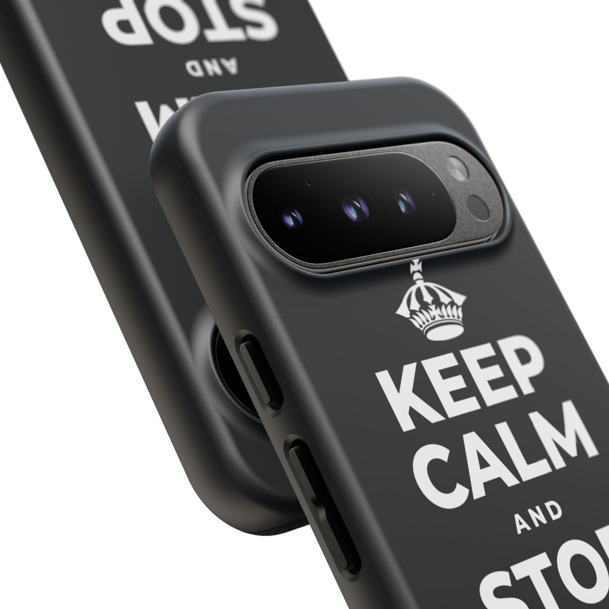 KEEP CALM AND STOP FORCING IT Phone Case (Dark)