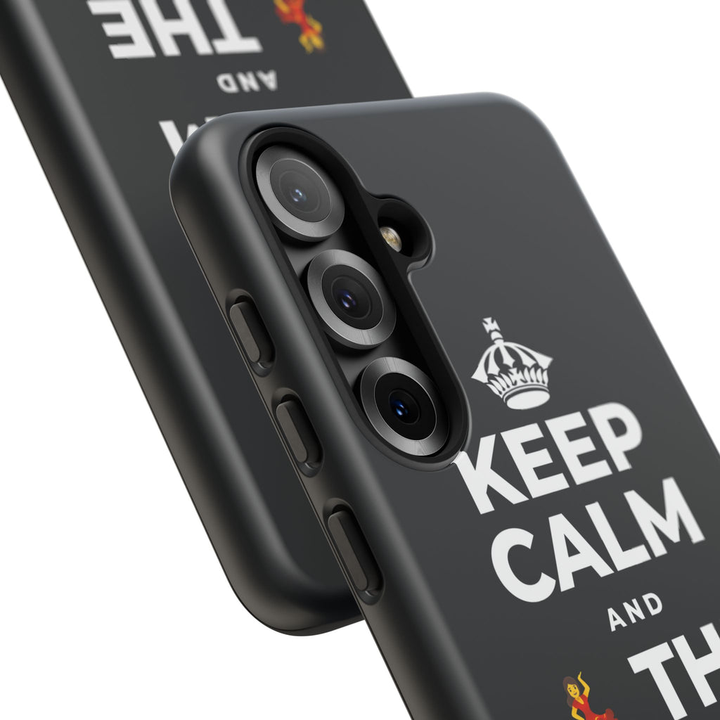 KEEP CALM AND 💃 THE NIGHT AWAY Phone Case (Dark)