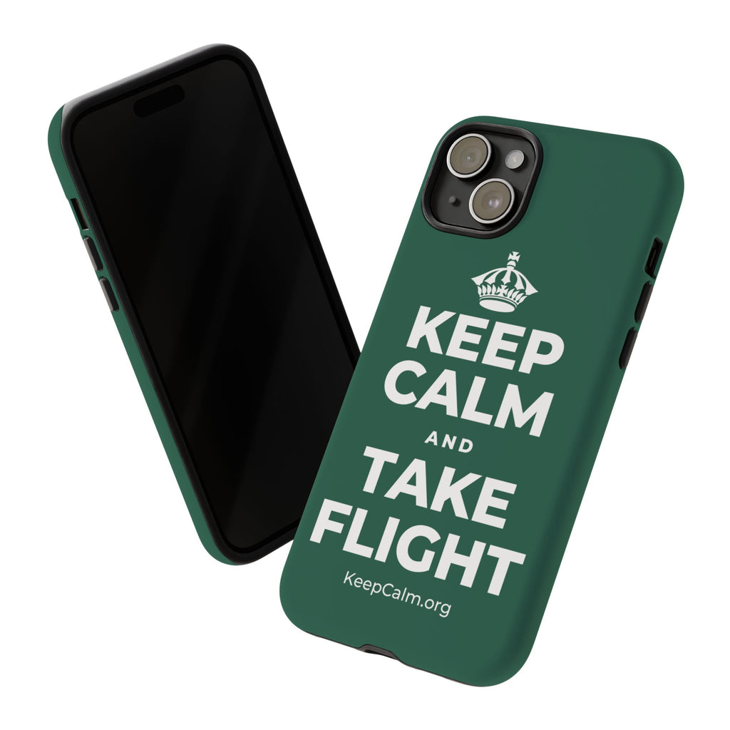 KEEP CALM AND TAKE FLIGHT Phone Case