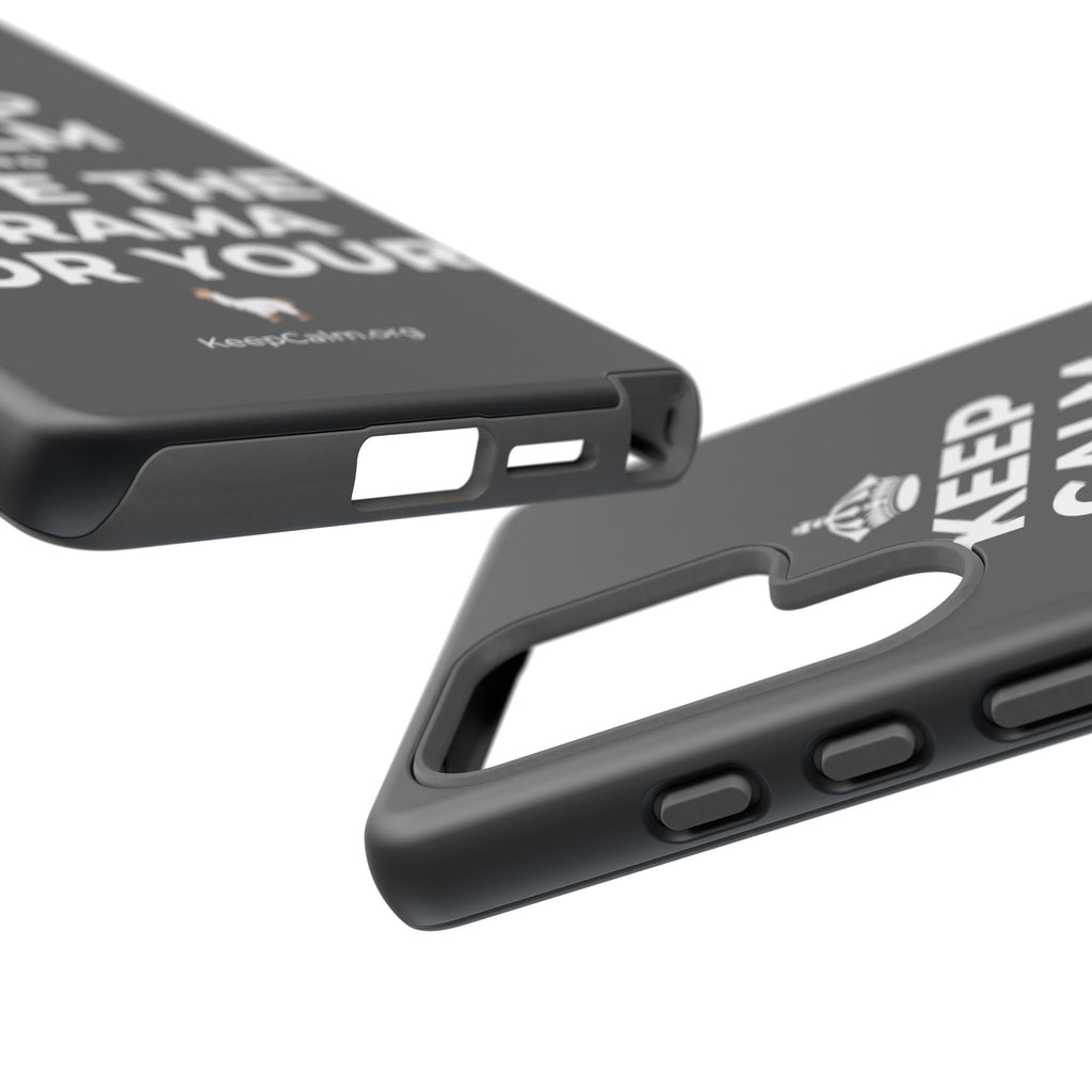 KEEP CALM AND SAVE THE DRAMA FOR YOUR 🦙 Phone Case (Dark)
