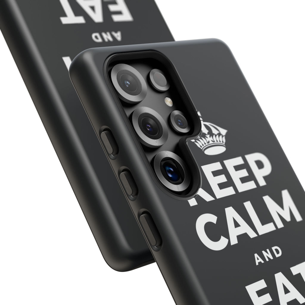 KEEP CALM AND EAT THE SNACK Phone Case (Dark)