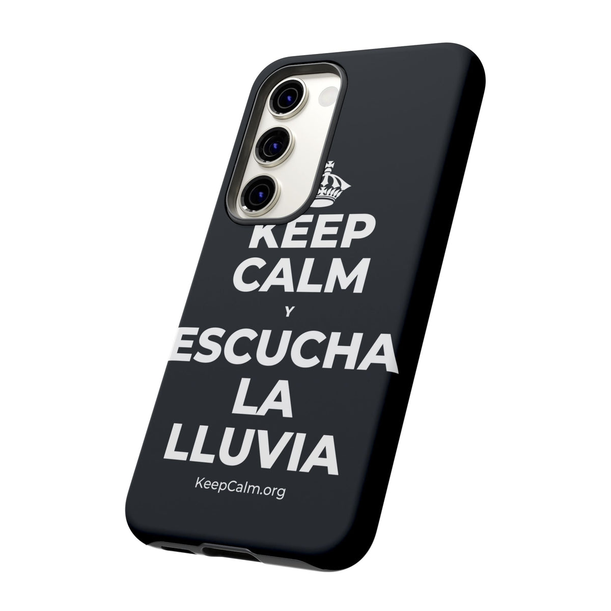 KEEP CALM Y ESCUCHA LA LLUVIA Phone Case (Dark)