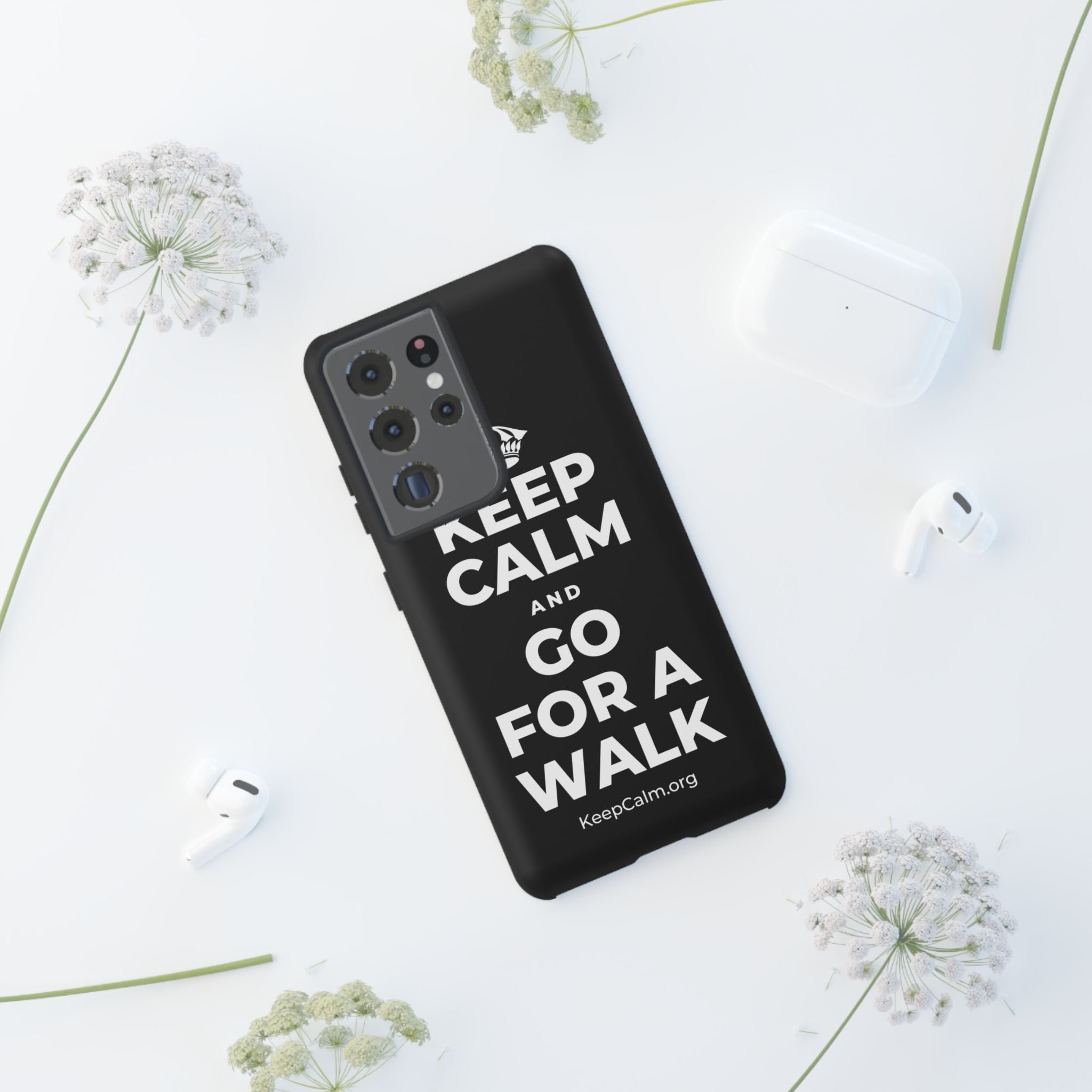 KEEP CALM AND GO FOR A WALK Phone Case