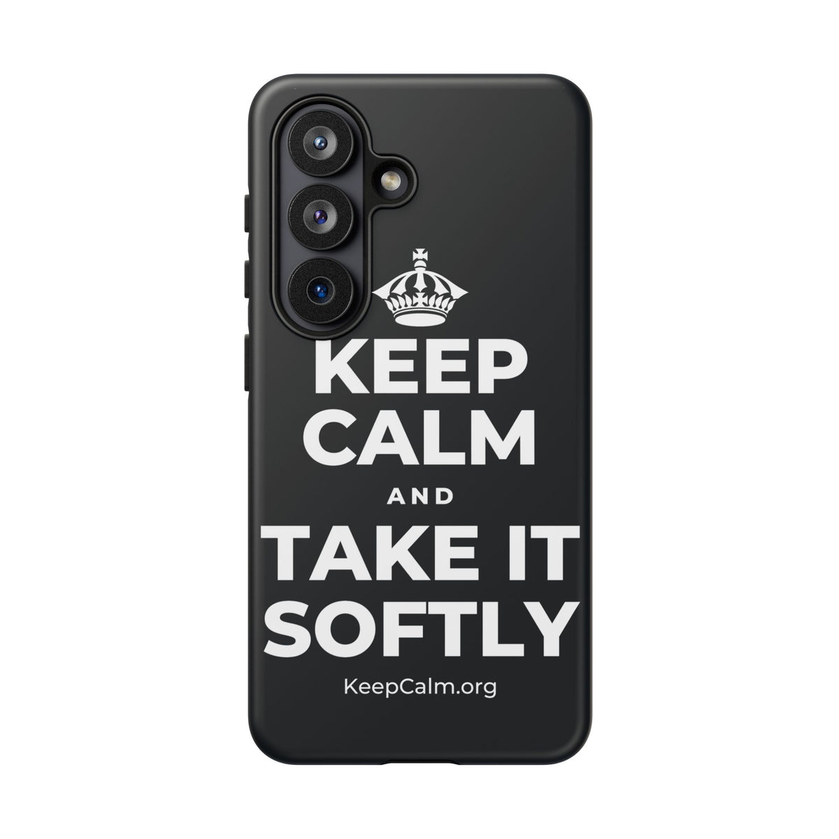 KEEP CALM AND TAKE IT SOFTLY Phone Case (Dark)