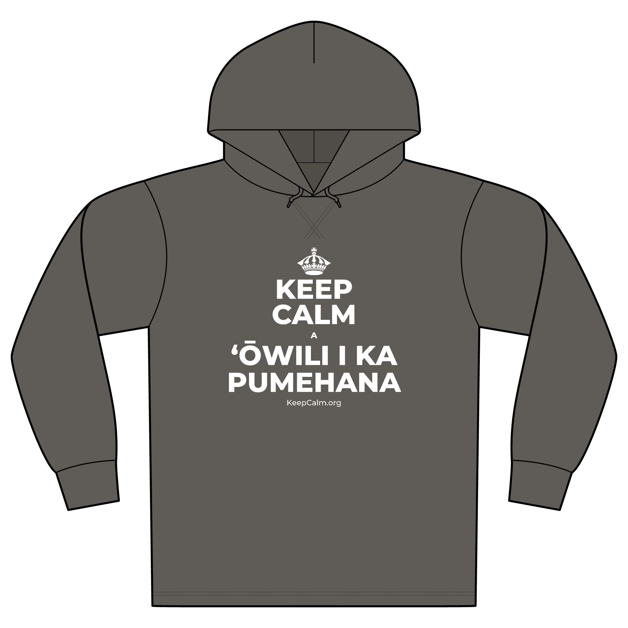 KEEP CALM A ʻŌWILI I KA PUMEHANA Organic Hoodie Tee