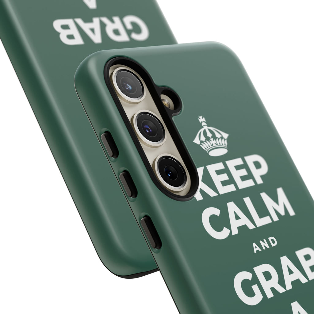 KEEP CALM AND GRAB A WARM DRINK Phone Case