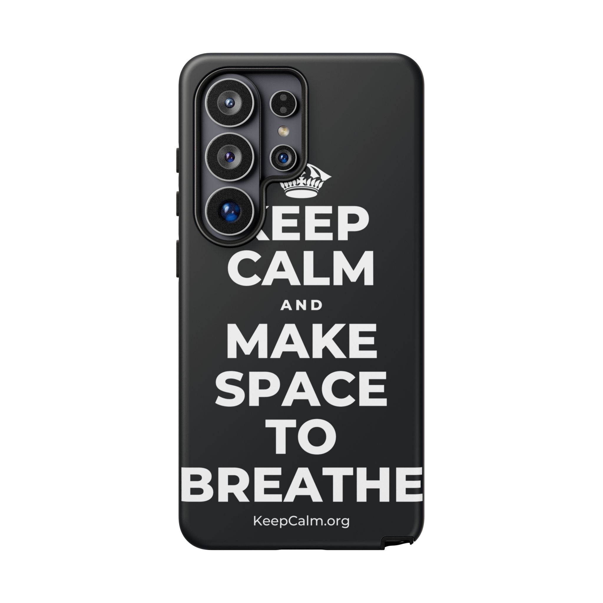 KEEP CALM AND MAKE SPACE TO BREATHE Phone Case (Dark)