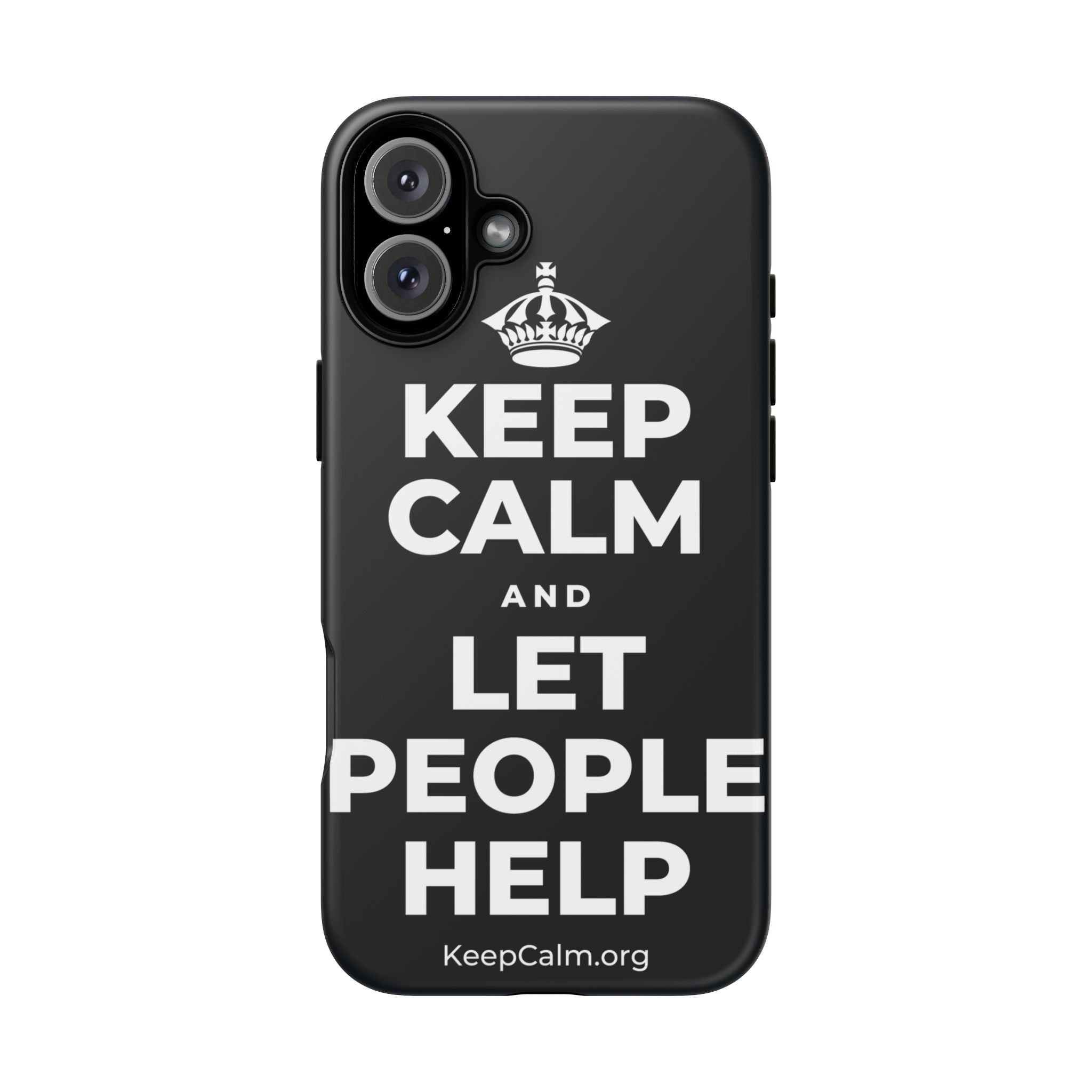 KEEP CALM AND LET PEOPLE HELP Phone Case (Dark)