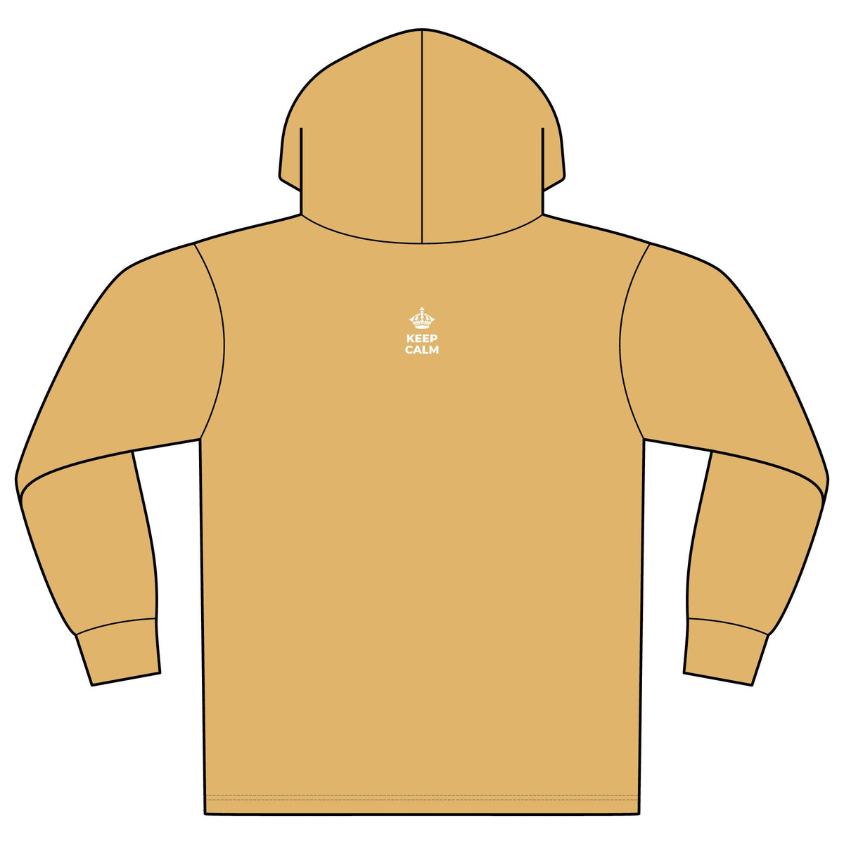 KEEP CALM AND MISS ME MORE Organic Hoodie Tee