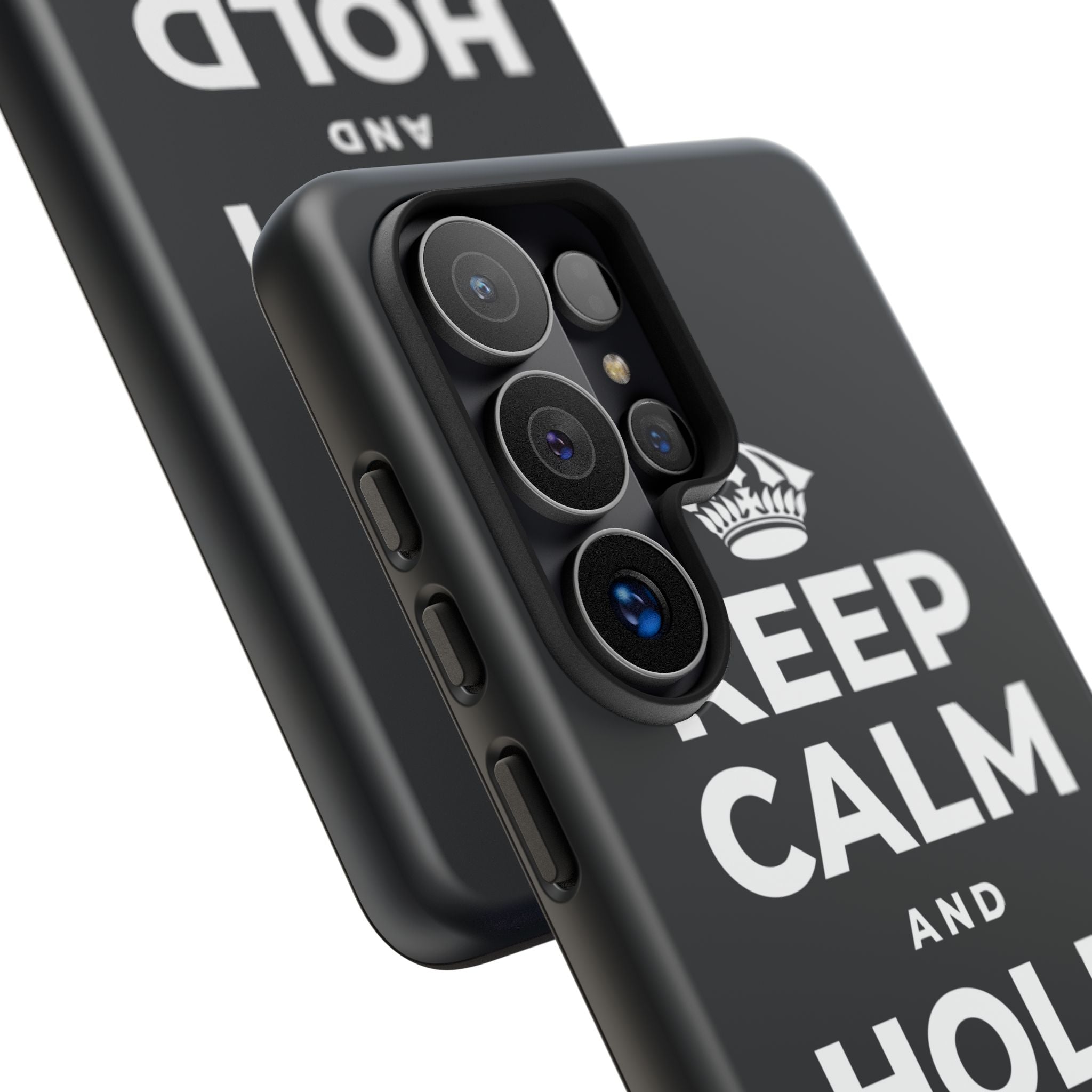 KEEP CALM AND HOLD THE DOOR Phone Case (Dark)