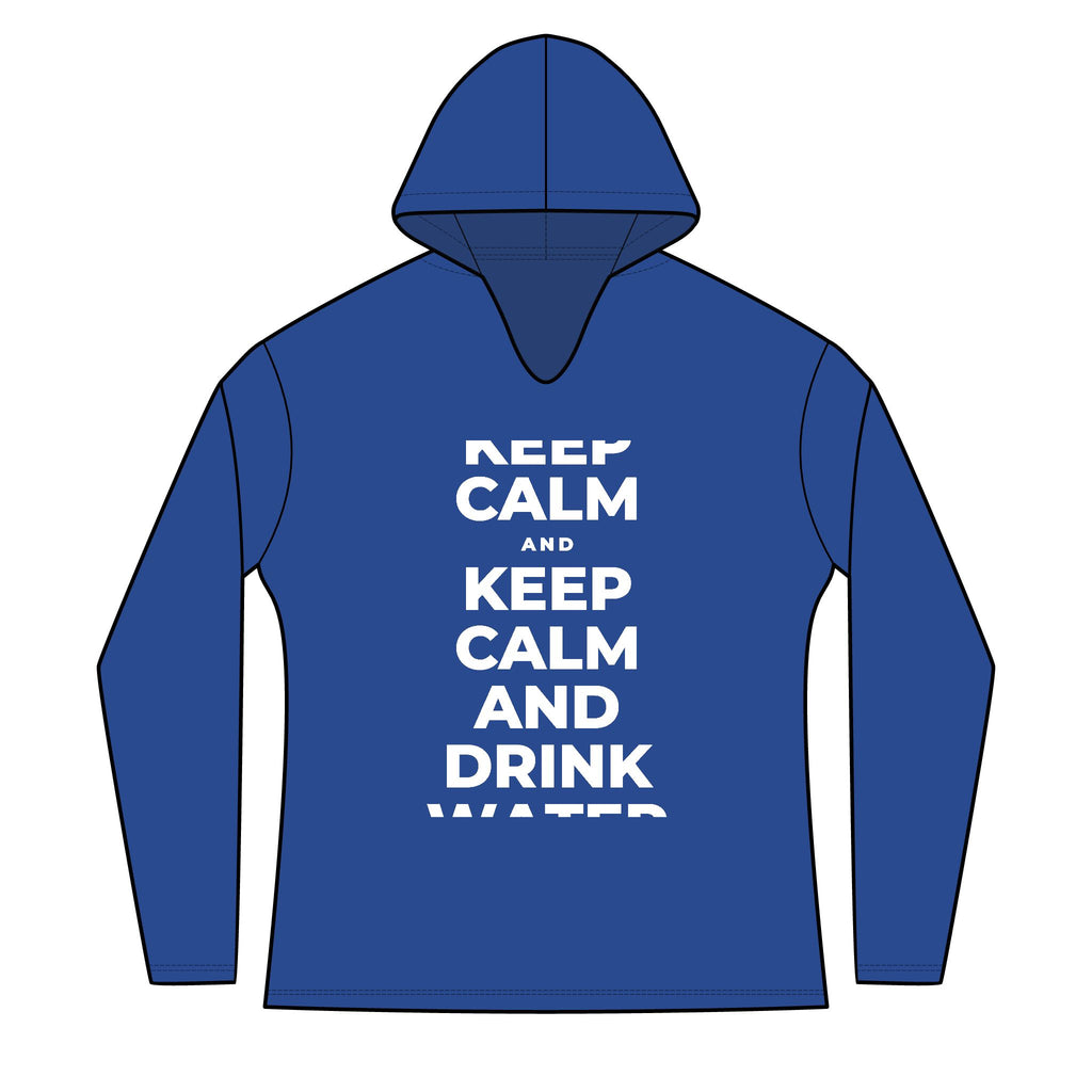 KEEP CALM AND DRINK WATER Women's Long Sleeve Hoodie