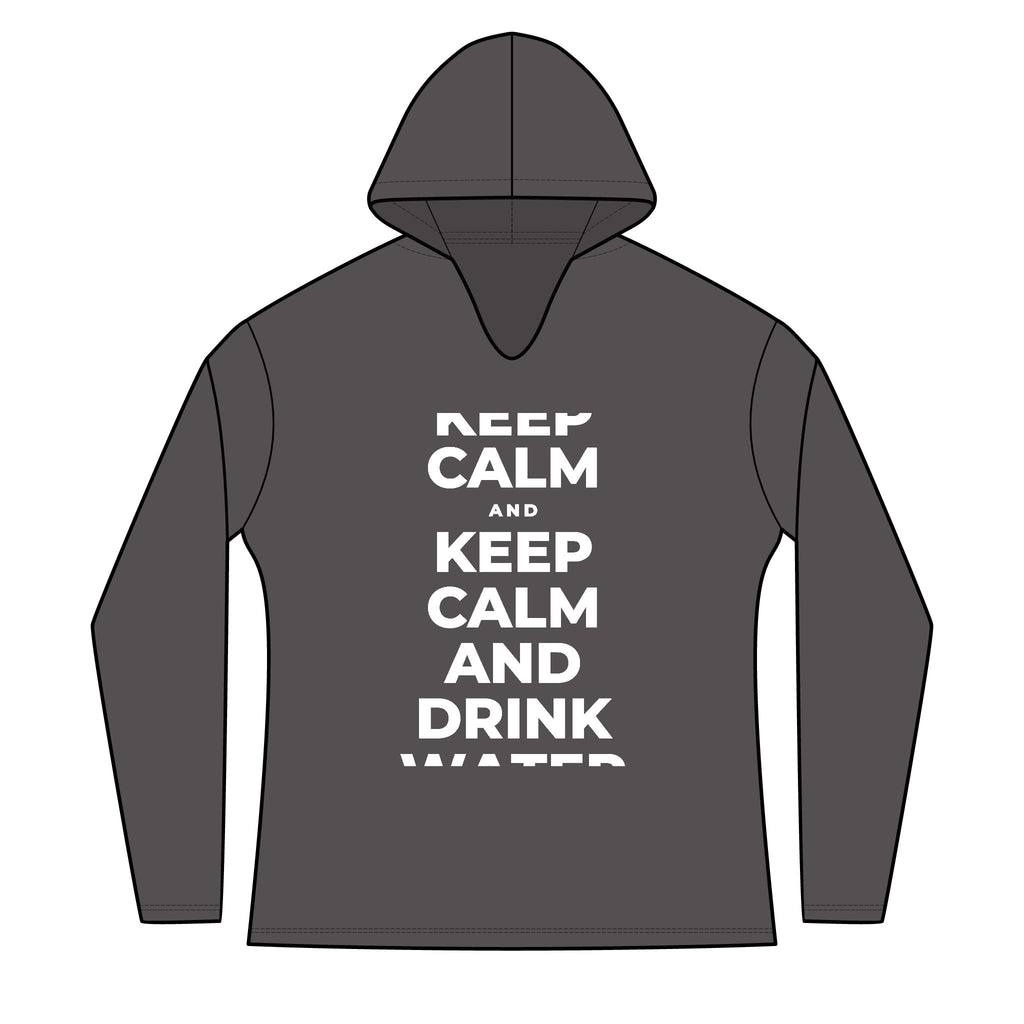 KEEP CALM AND DRINK WATER Women's Long Sleeve Hoodie