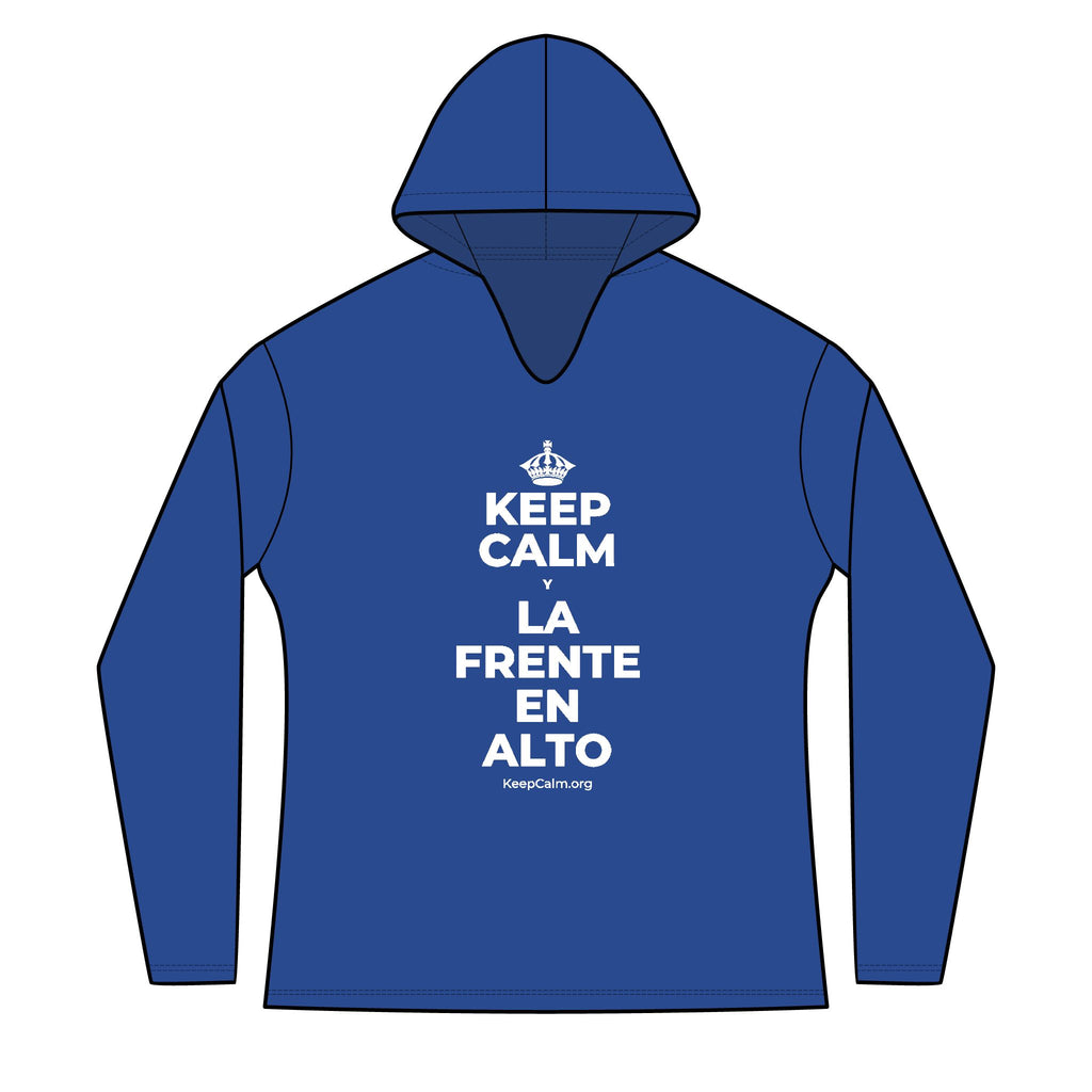 KEEP CALM Y LA FRENTE EN ALTO Women's Long Sleeve Hoodie