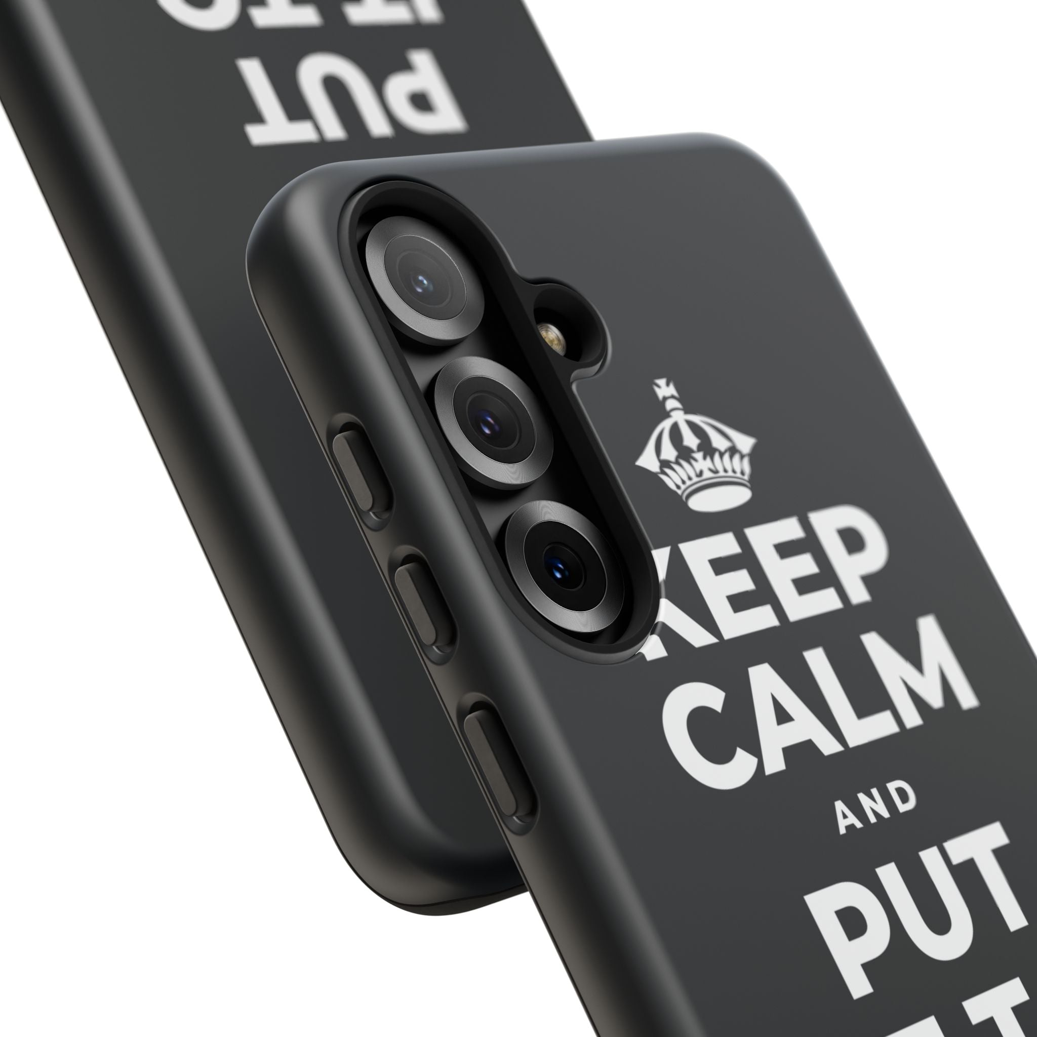 KEEP CALM AND PUT IT TO GOOD USE Phone Case (Dark)