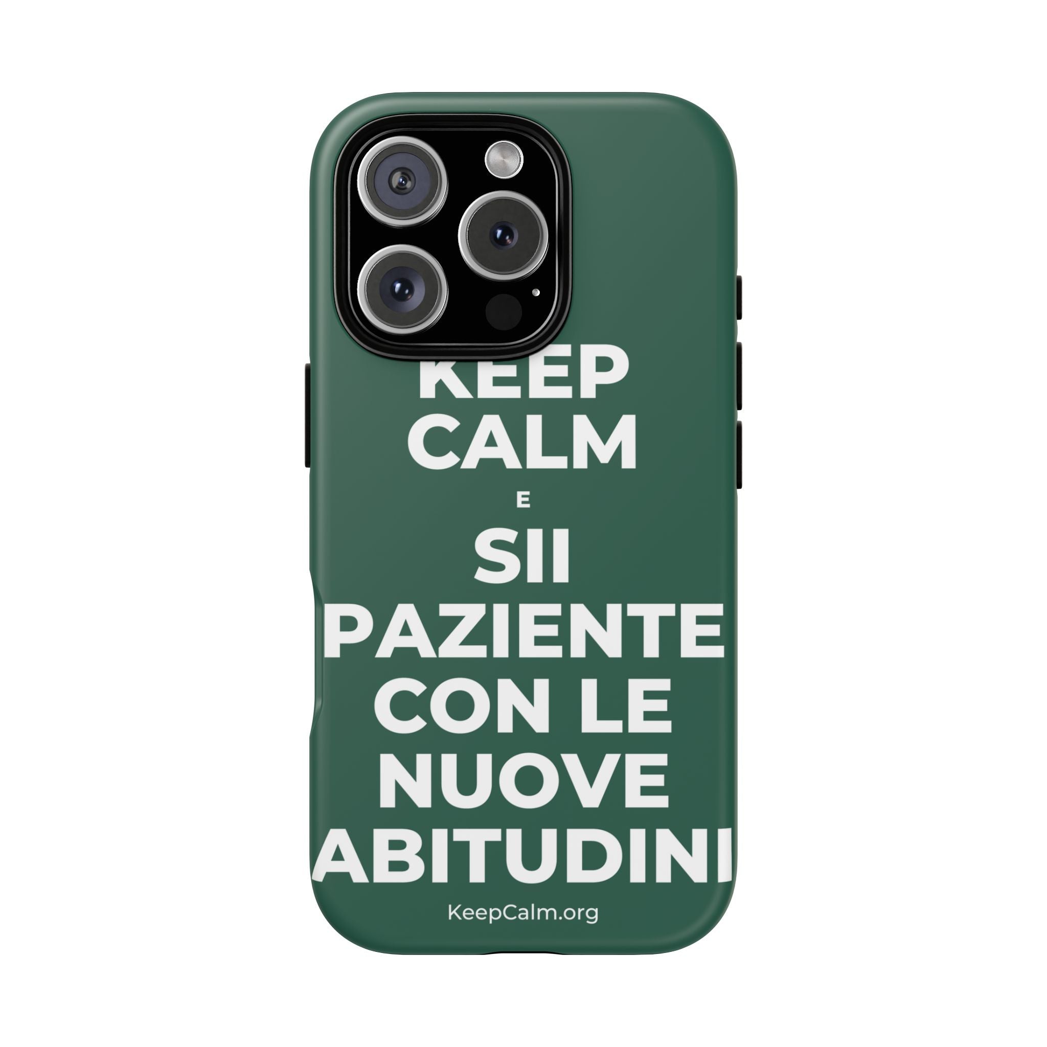 KEEP CALM E SII PAZIENTE CON LE NUOVE ABITUDINI Phone Case