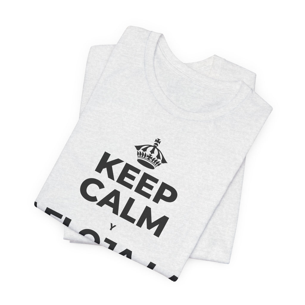 KEEP CALM Y AFLOJA LA MANDÍBULA T-Shirt (Soft Cream–Heather Mauve)