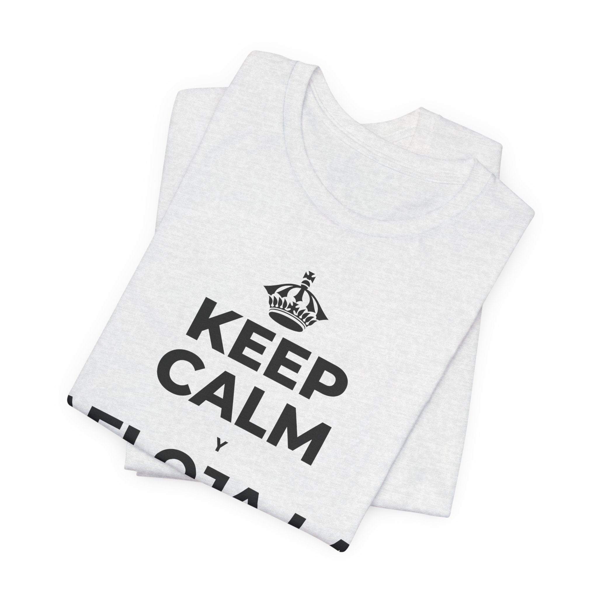 KEEP CALM Y AFLOJA LA MANDÍBULA T-Shirt (Soft Cream–Heather Mauve)