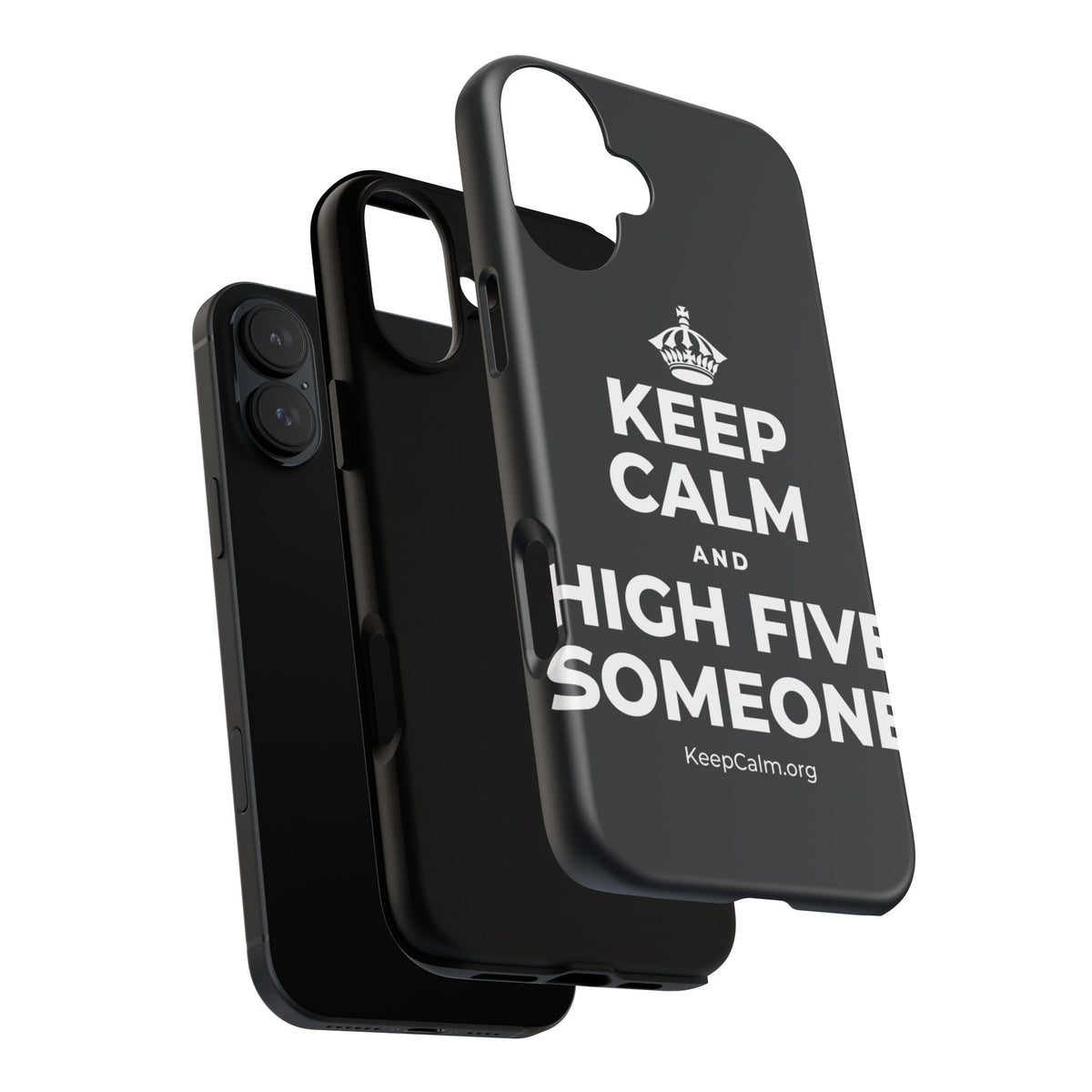 KEEP CALM AND HIGH FIVE SOMEONE Phone Case (Dark)