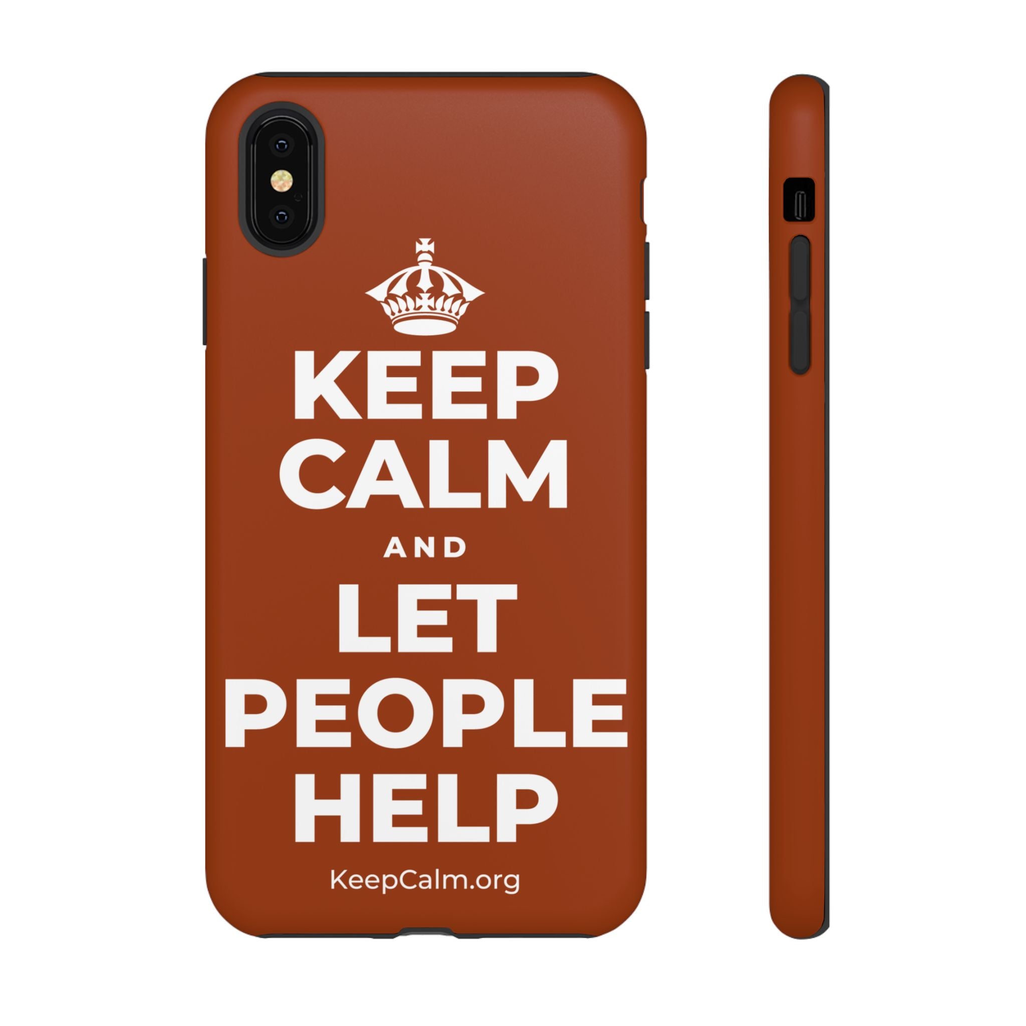 KEEP CALM AND LET PEOPLE HELP Phone Case