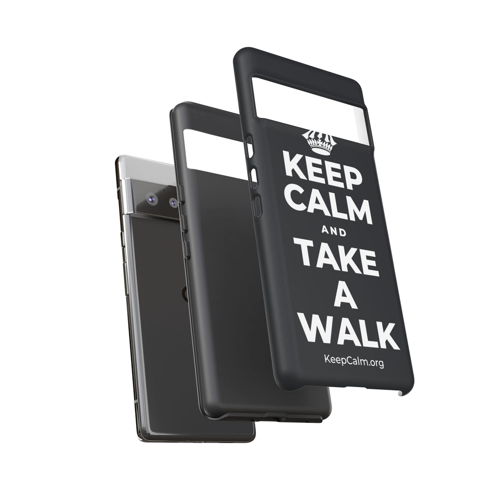 KEEP CALM AND TAKE A WALK Phone Case (Dark)