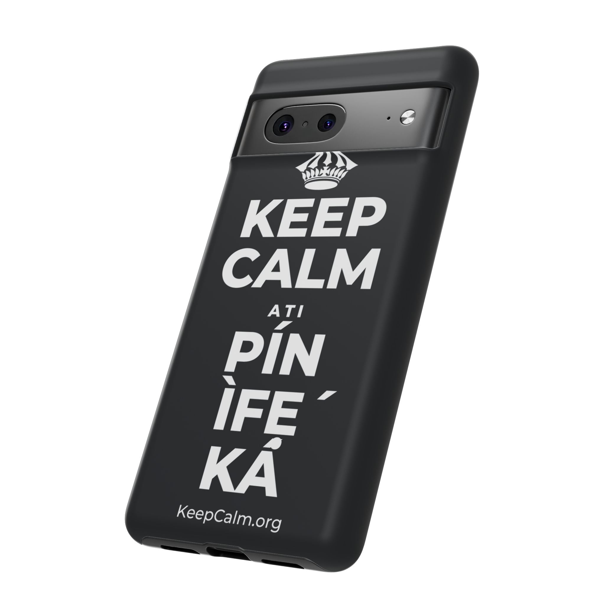 KEEP CALM ATI PÍN ÌFẸ́ KÁ Phone Case (Dark)