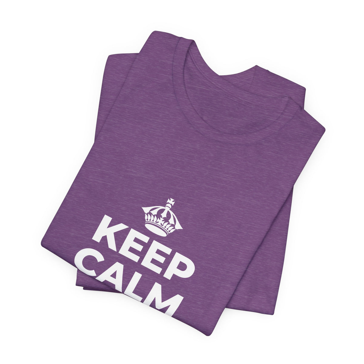 KEEP CALM AND BREATHE T-Shirt (Baby Blue–Silver)