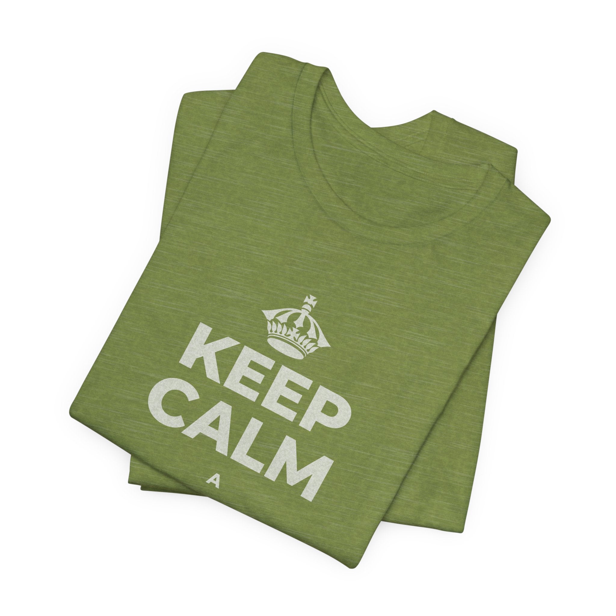 KEEP CALM A ʻAPO I KA MĀLIE T-Shirt (Baby Blue–Silver)