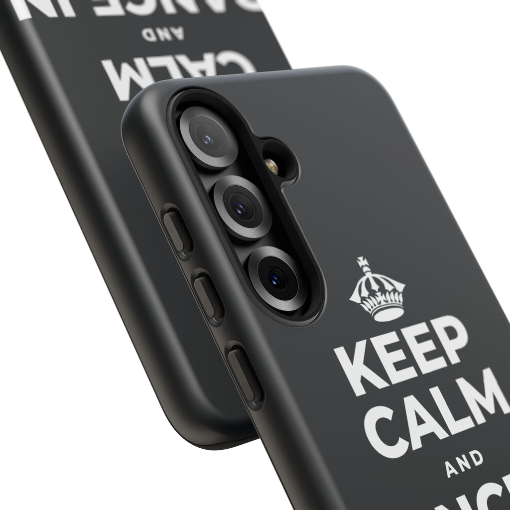 KEEP CALM AND DANCE IN THE SAND Phone Case (Dark)