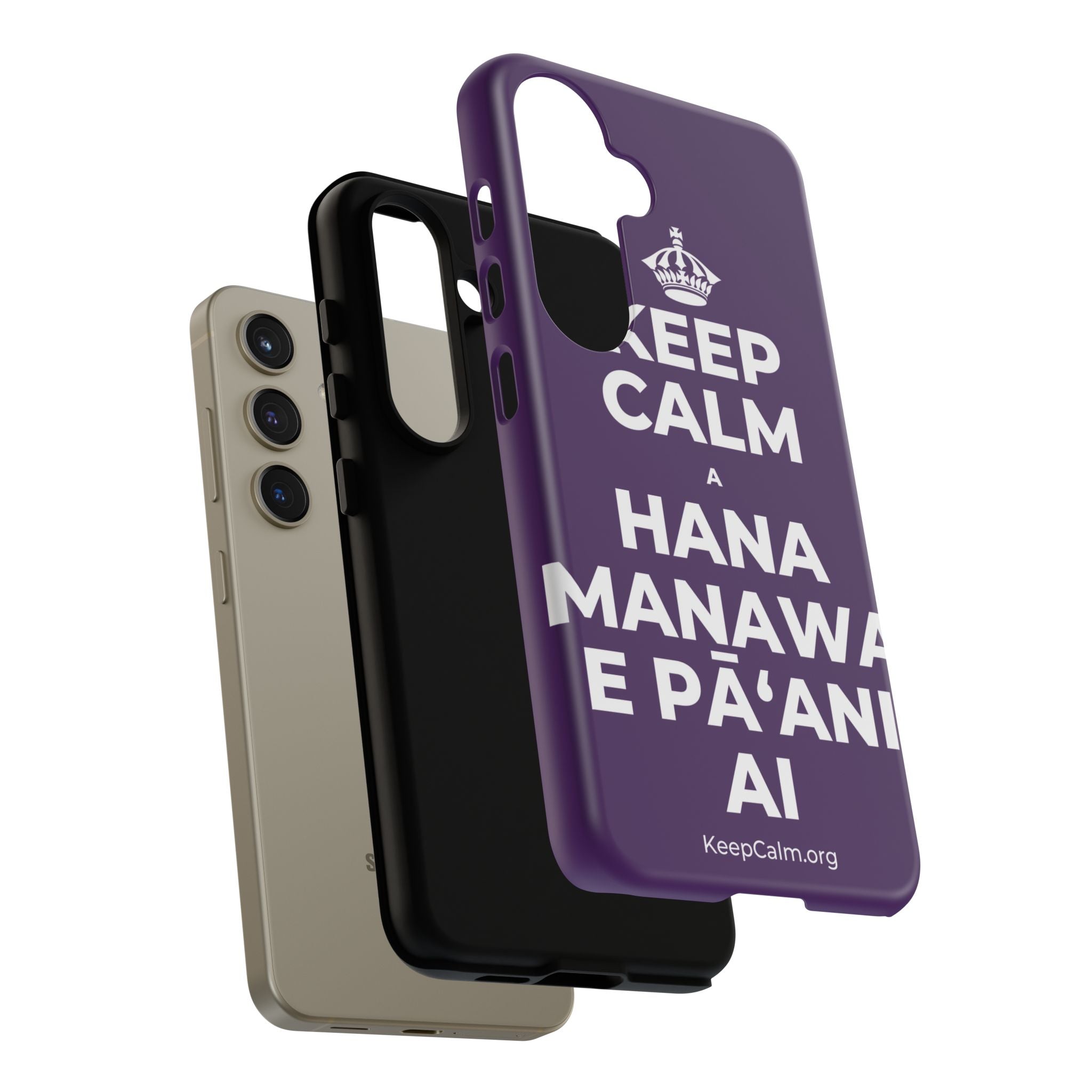 KEEP CALM A HANA MANAWA E PĀʻANI AI Phone Case
