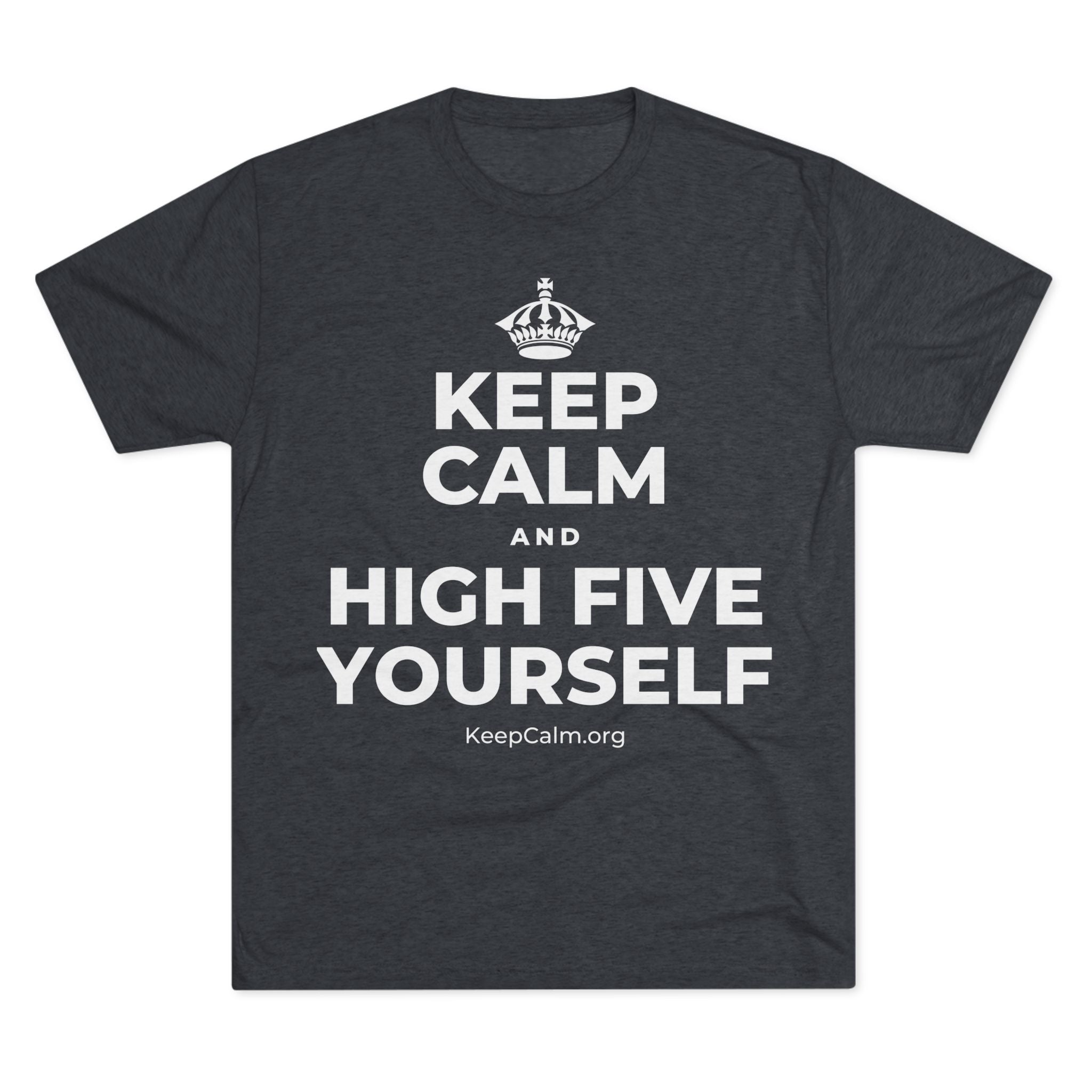 KEEP CALM AND HIGH FIVE YOURSELF Tri-Blend Tee