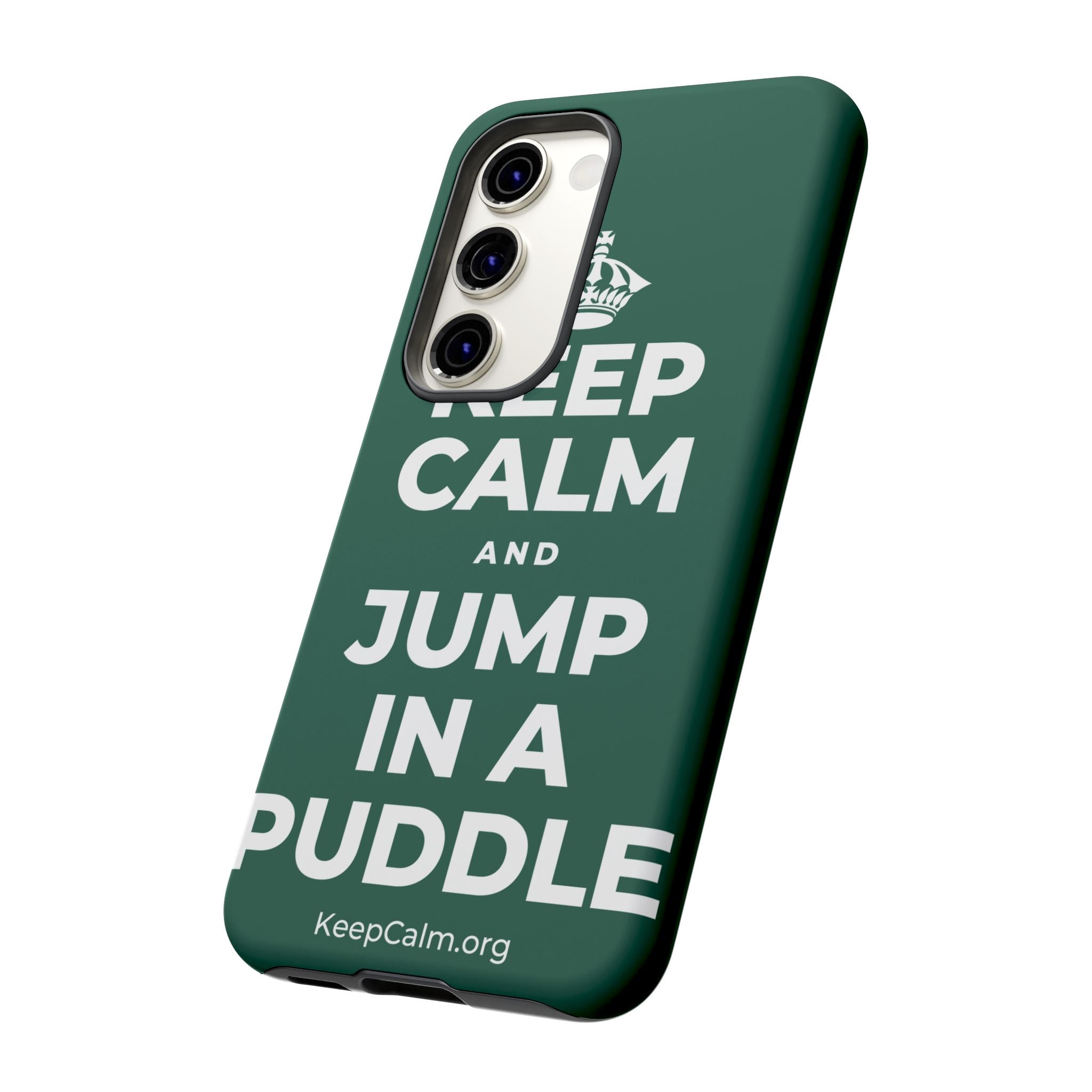 KEEP CALM AND JUMP IN A PUDDLE Phone Case