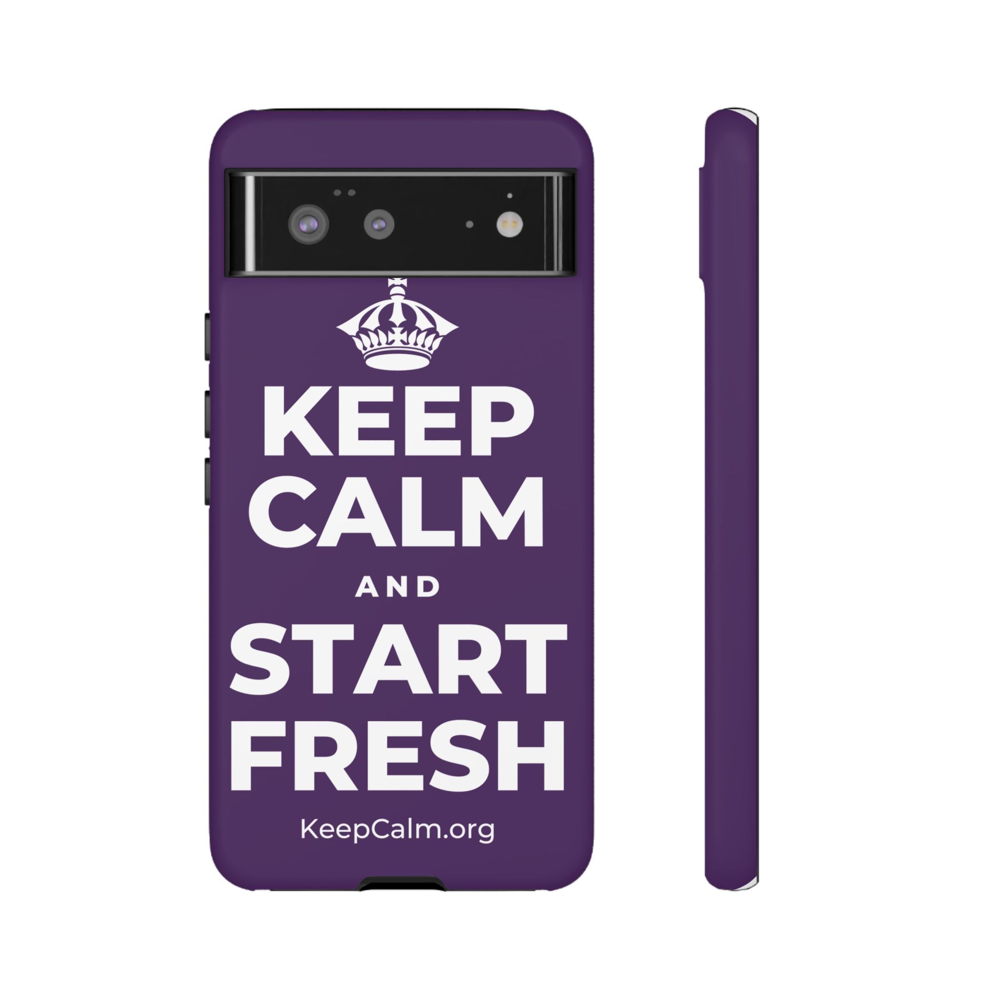 KEEP CALM AND START FRESH Phone Case