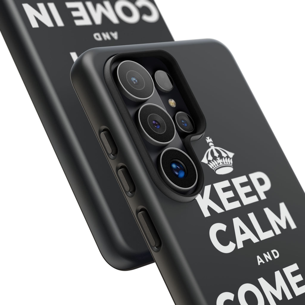 KEEP CALM AND COME IN FROM THE COLD Phone Case (Dark)