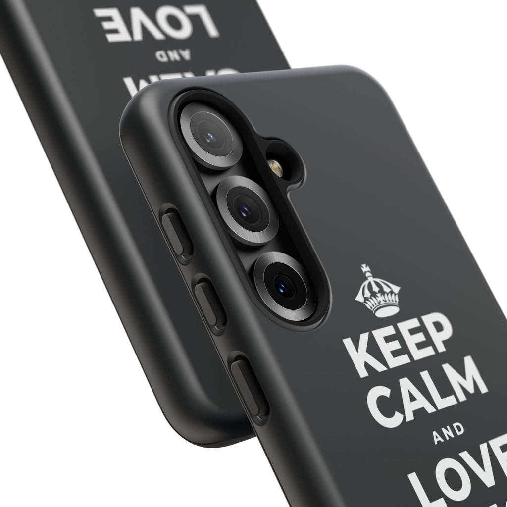 KEEP CALM AND LOVE WITHOUT POSSESSION Phone Case (Dark)