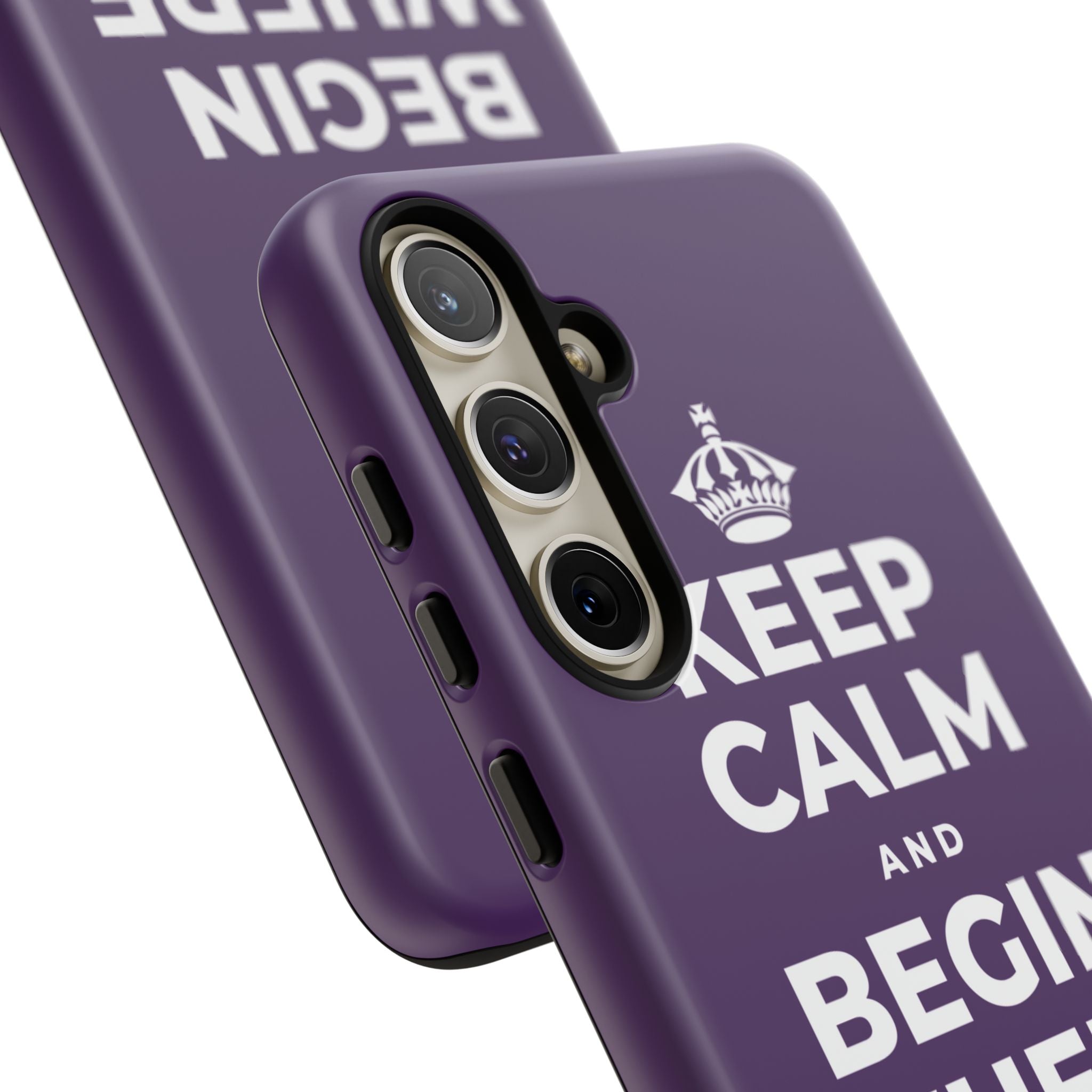 KEEP CALM AND BEGIN WHERE YOU ARE Phone Case
