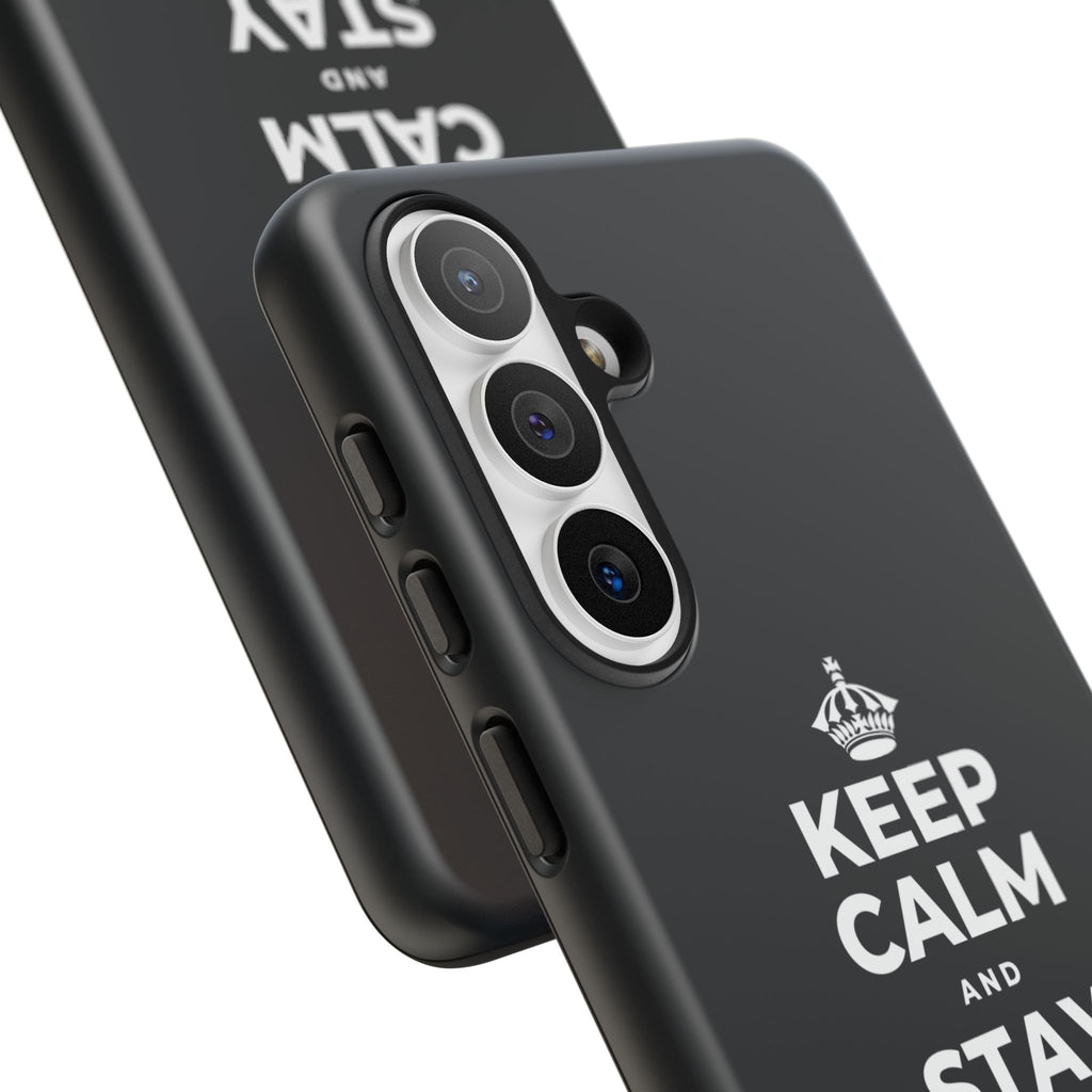 KEEP CALM AND STAY UNBOTHERED Phone Case (Dark)
