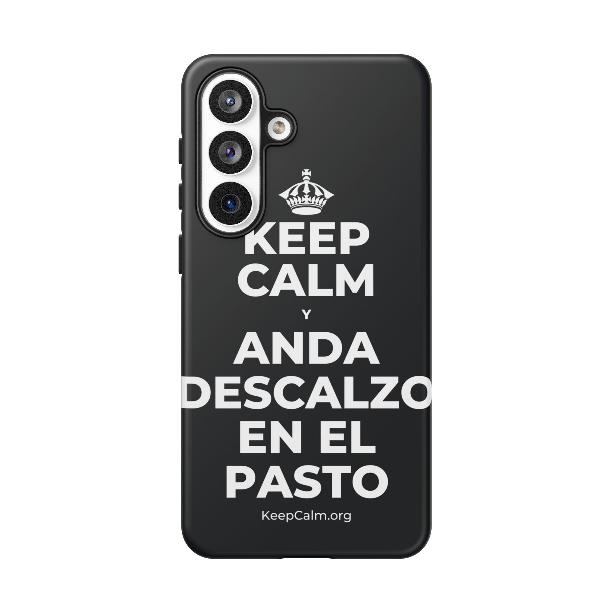 KEEP CALM Y ANDA DESCALZO EN EL PASTO Phone Case (Dark)