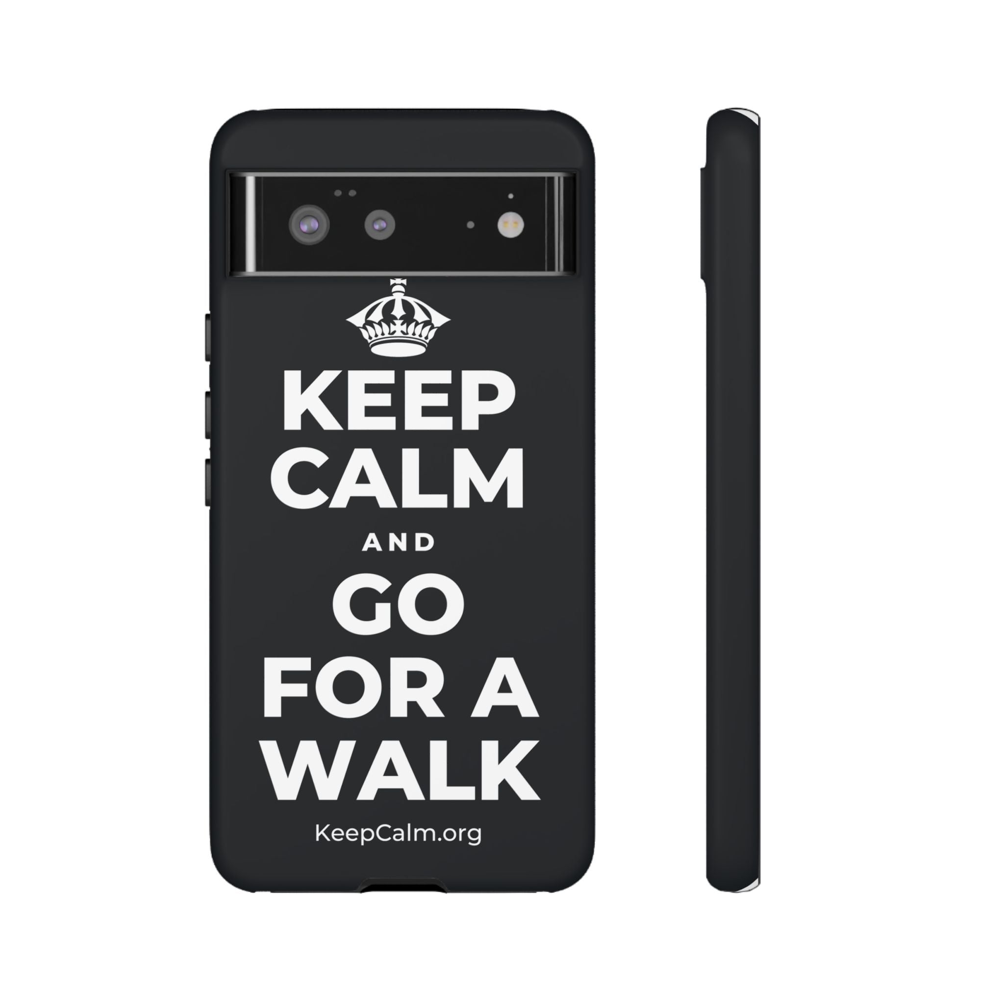 KEEP CALM AND GO FOR A WALK Phone Case (Dark)