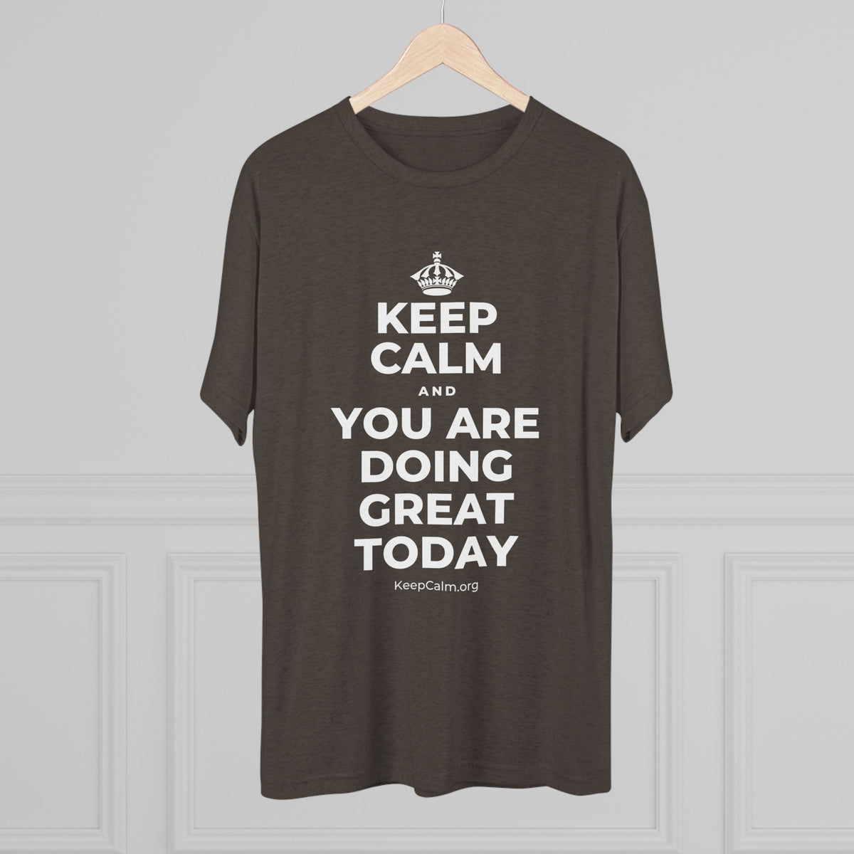 KEEP CALM AND YOU ARE DOING GREAT TODAY Tri-Blend Tee