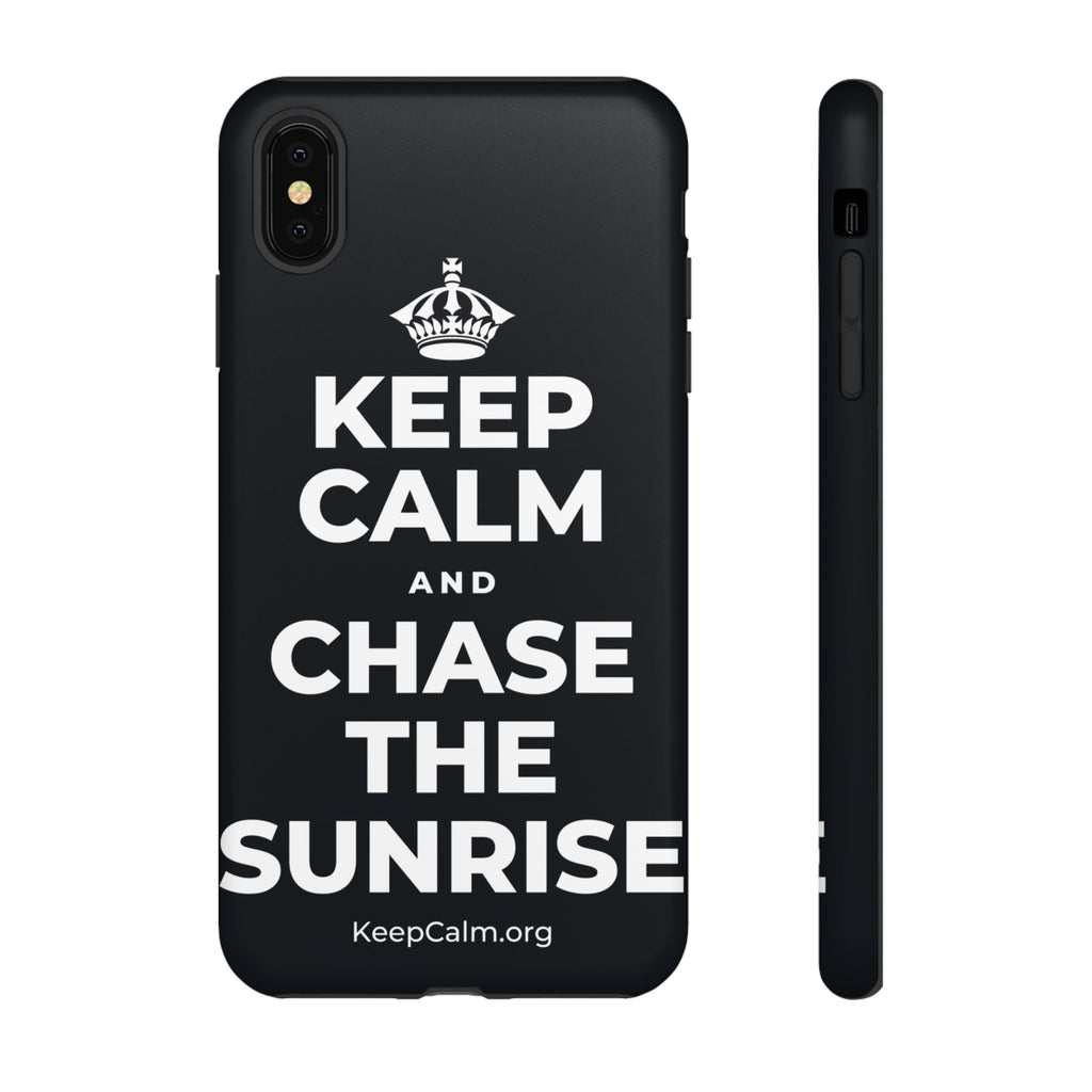 KEEP CALM AND CHASE THE SUNRISE Phone Case (Dark)