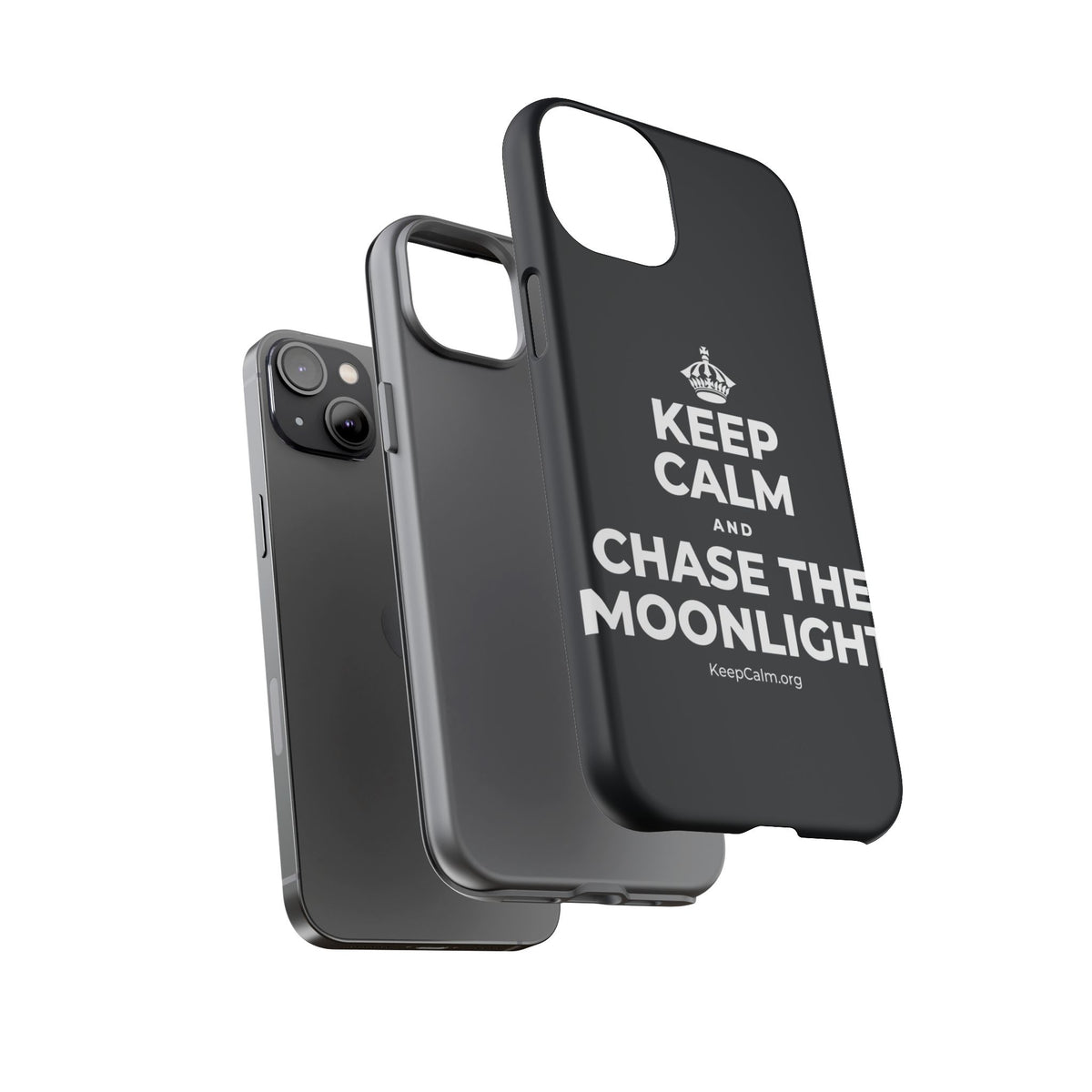 KEEP CALM AND CHASE THE MOONLIGHT Phone Case (Dark)