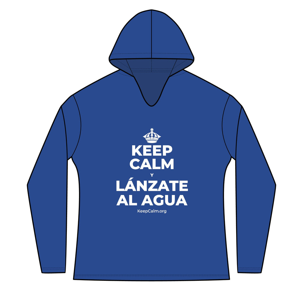 KEEP CALM Y LÁNZATE AL AGUA Women's Long Sleeve Hoodie