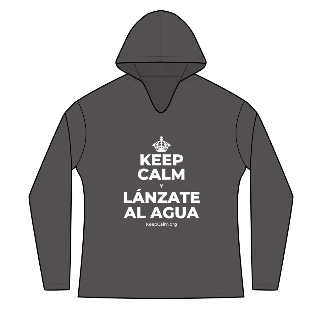 KEEP CALM Y LÁNZATE AL AGUA Women's Long Sleeve Hoodie