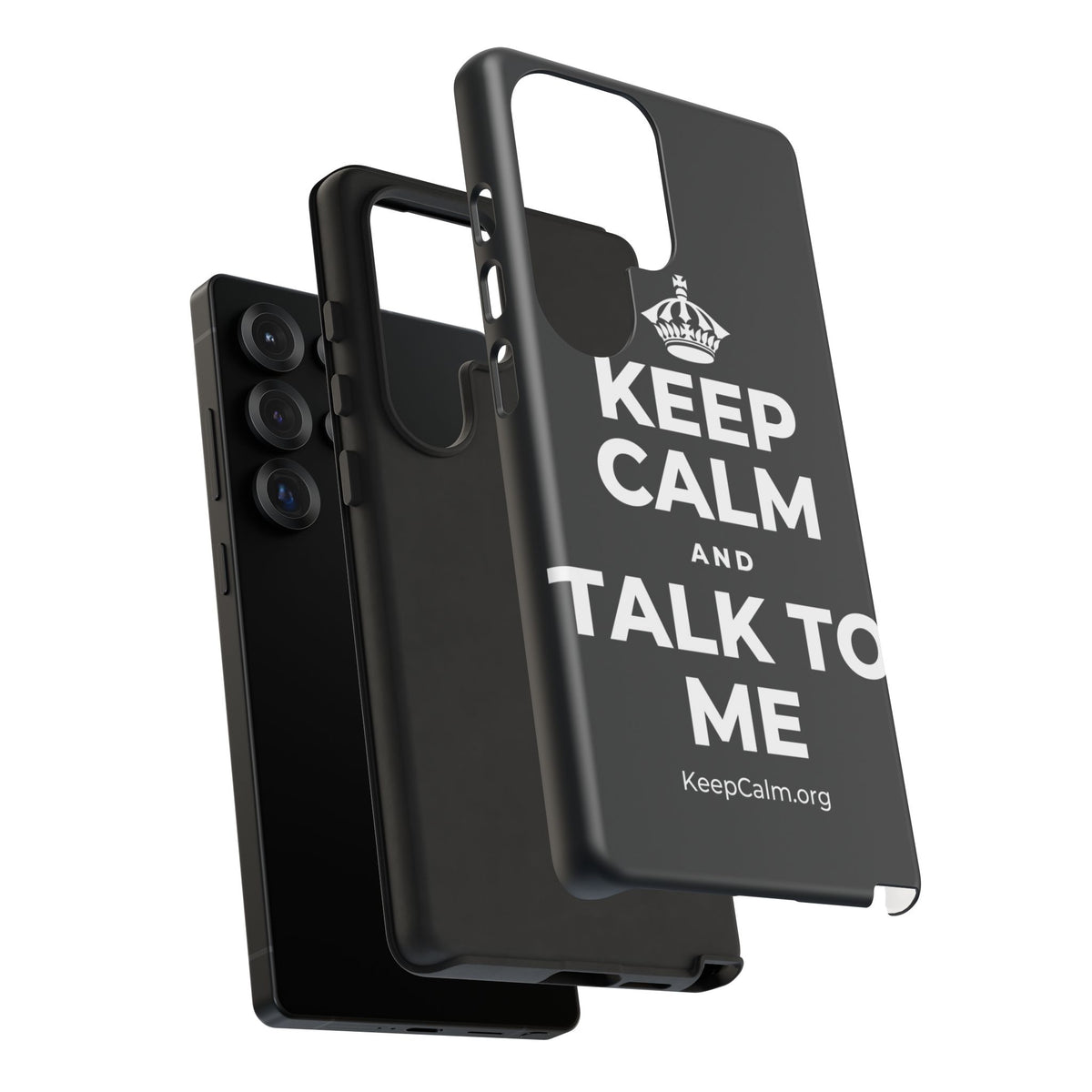 KEEP CALM AND TALK TO ME Phone Case (Dark)