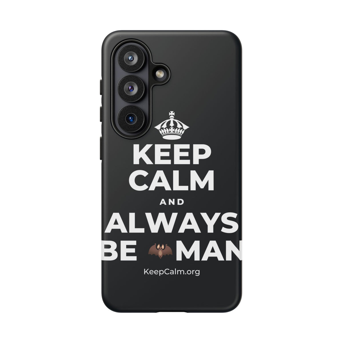 KEEP CALM AND ALWAYS BE 🦇MAN Phone Case (Dark)
