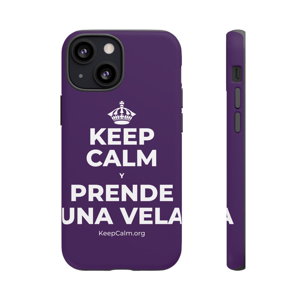 KEEP CALM Y PRENDE UNA VELA Phone Case