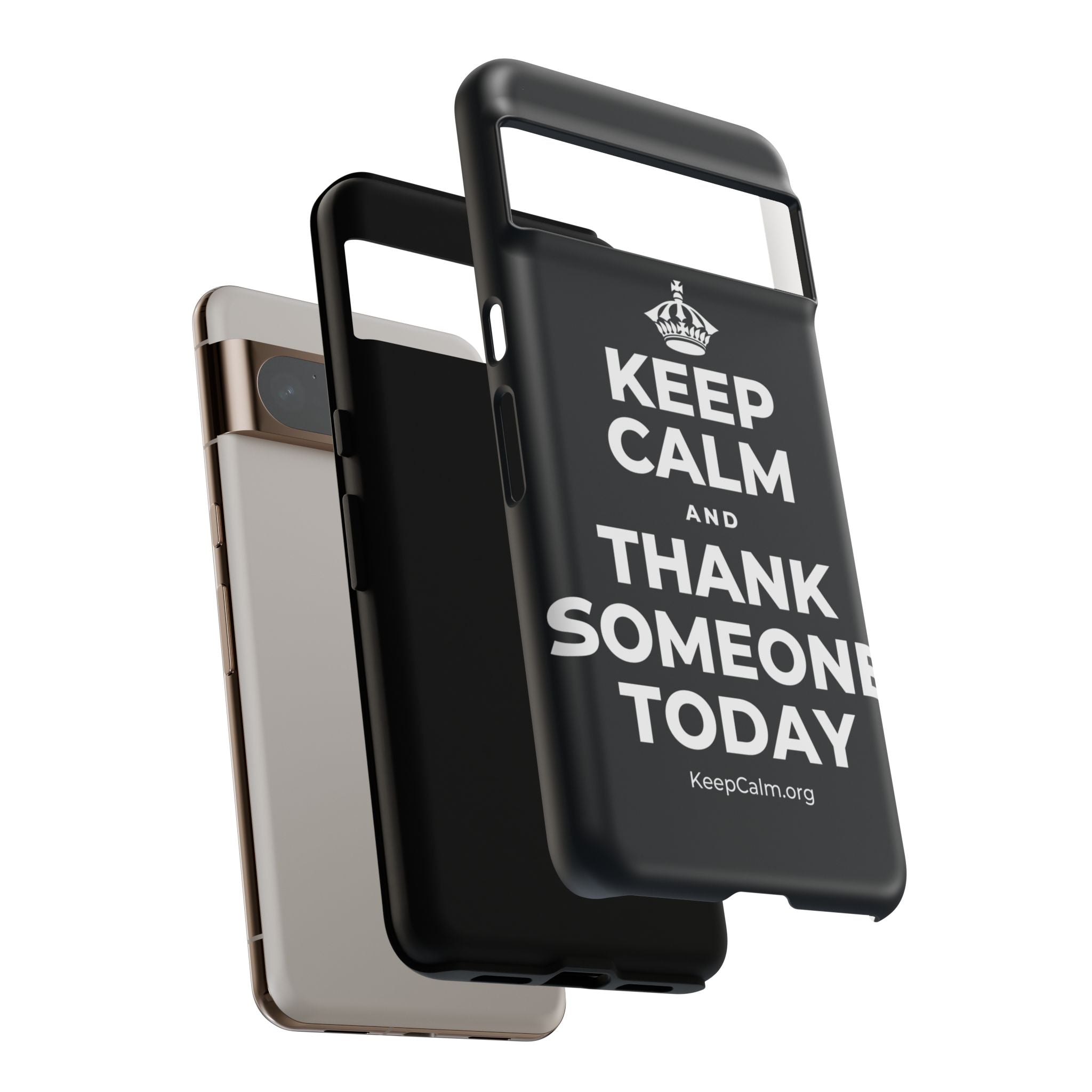 KEEP CALM AND THANK SOMEONE TODAY Phone Case (Dark)